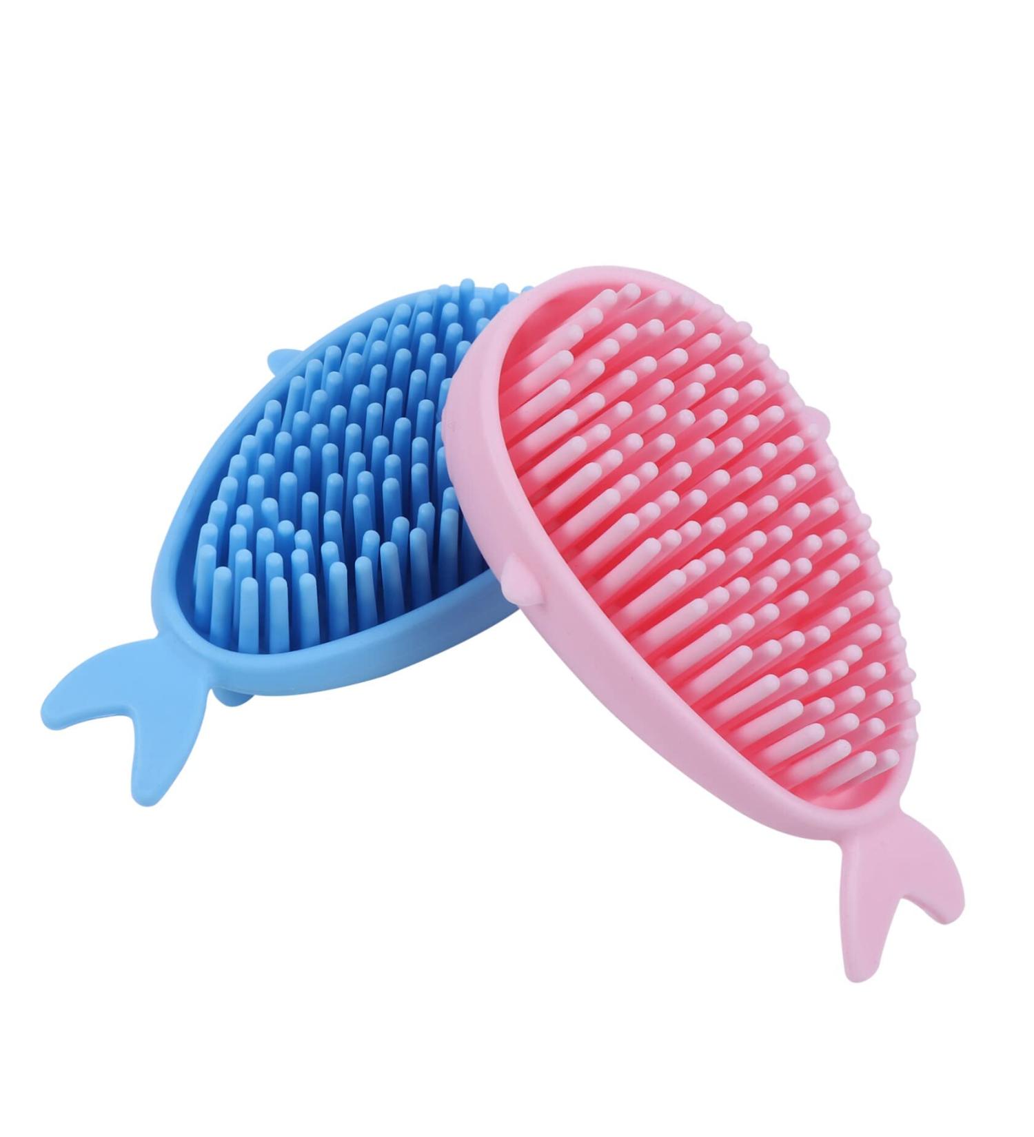 Toyvian 2pcs Silicone Shampoo & Scalp Exfoliator Brush Set - Cartoon Whale Design for Newborns & Babies - Gentle Body Supplies - Buy Online on GoSupps.com
