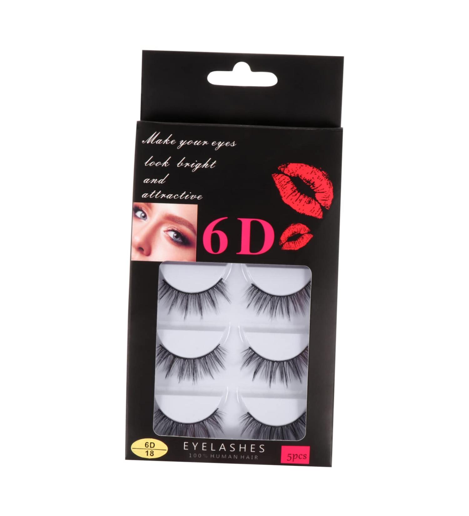 DOITOOL 5 Pairs False Eyelashes Eyelash Fake Eyelashes Fake Lashes Fluffy Volume Lashes 3d Eyelashes Elf Eyelashes Voluminous Eyelashes Handmade Eyelashes Hair Eyelashes - Buy Online on GoSupps.com