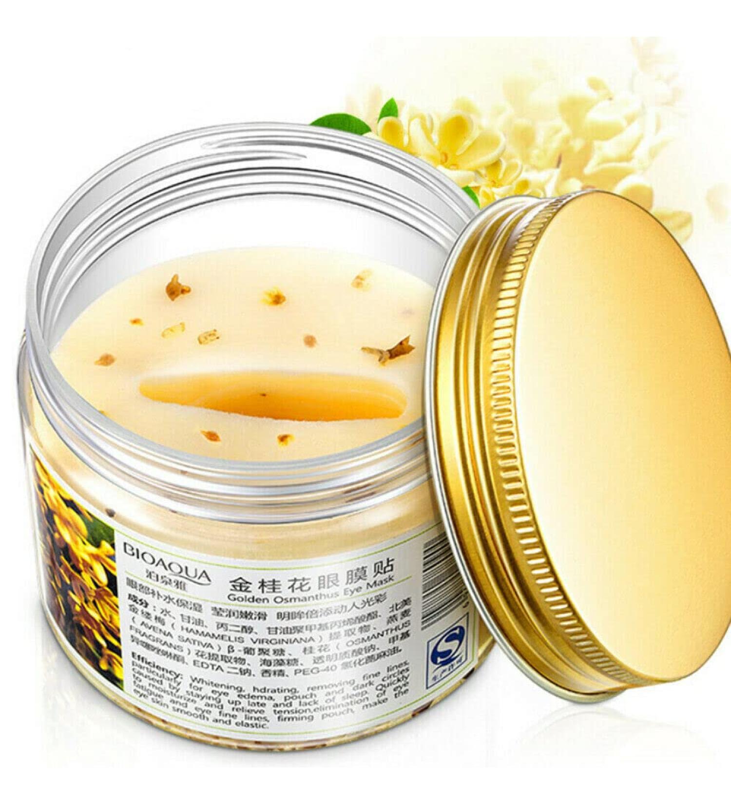 BIOAQUA Gold Osmanthus Lemon Eye Mask 80 Pcs - Collagen Gel Protein Nourishing for Women - Buy Online on GoSupps.com