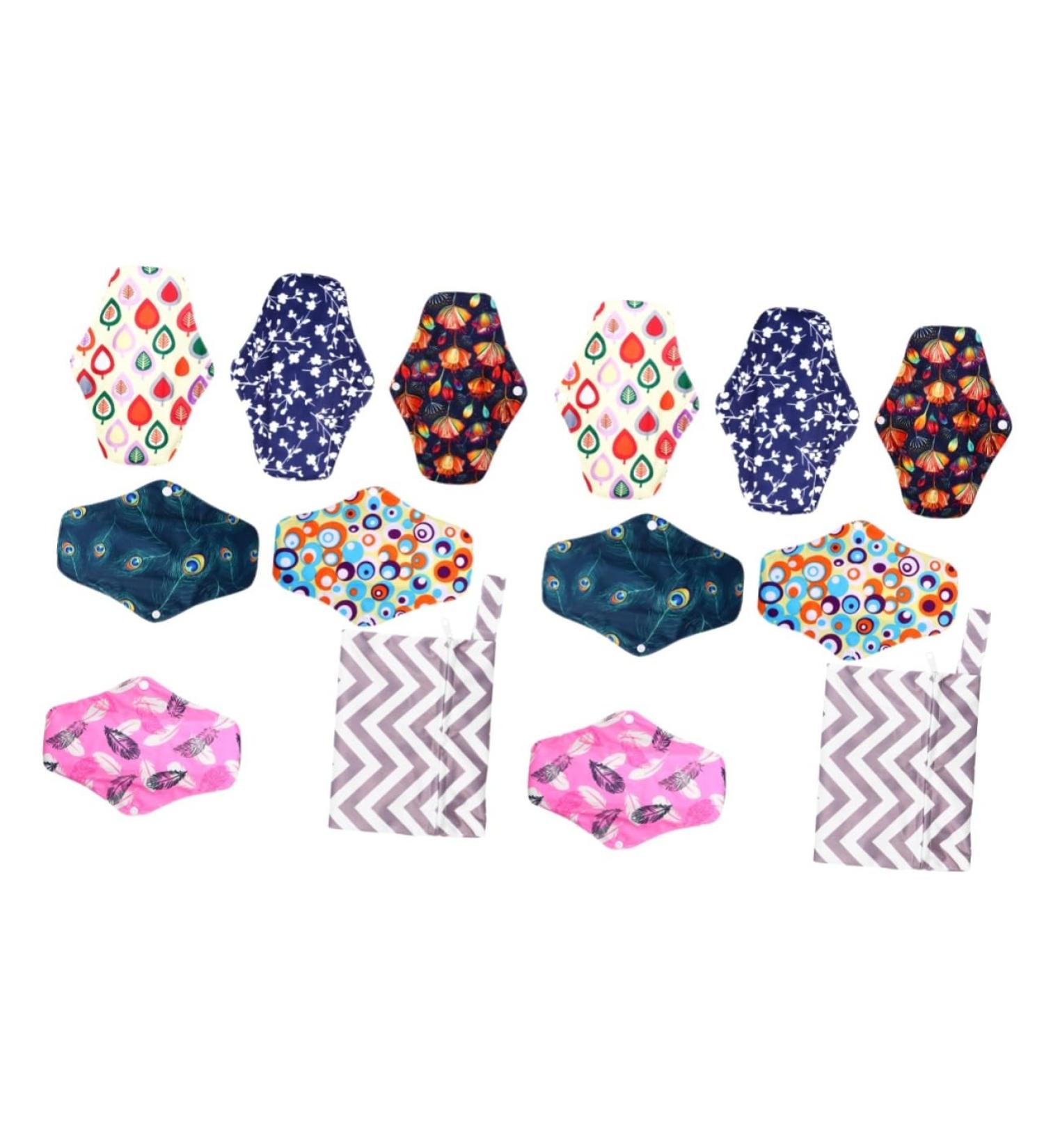 Mobestech 12-Piece Women s Bandage Bags - Natural Charcoal Panty Liners & Microfiber Layers - Multi-Color Set 18.5x14cm - Buy Online on GoSupps.com