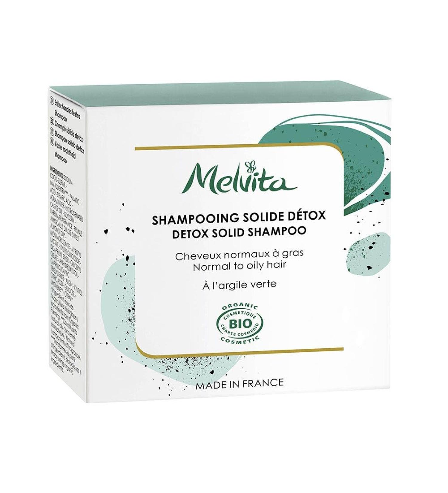 Melvita Organic Detox Solid Shampoo 55g
