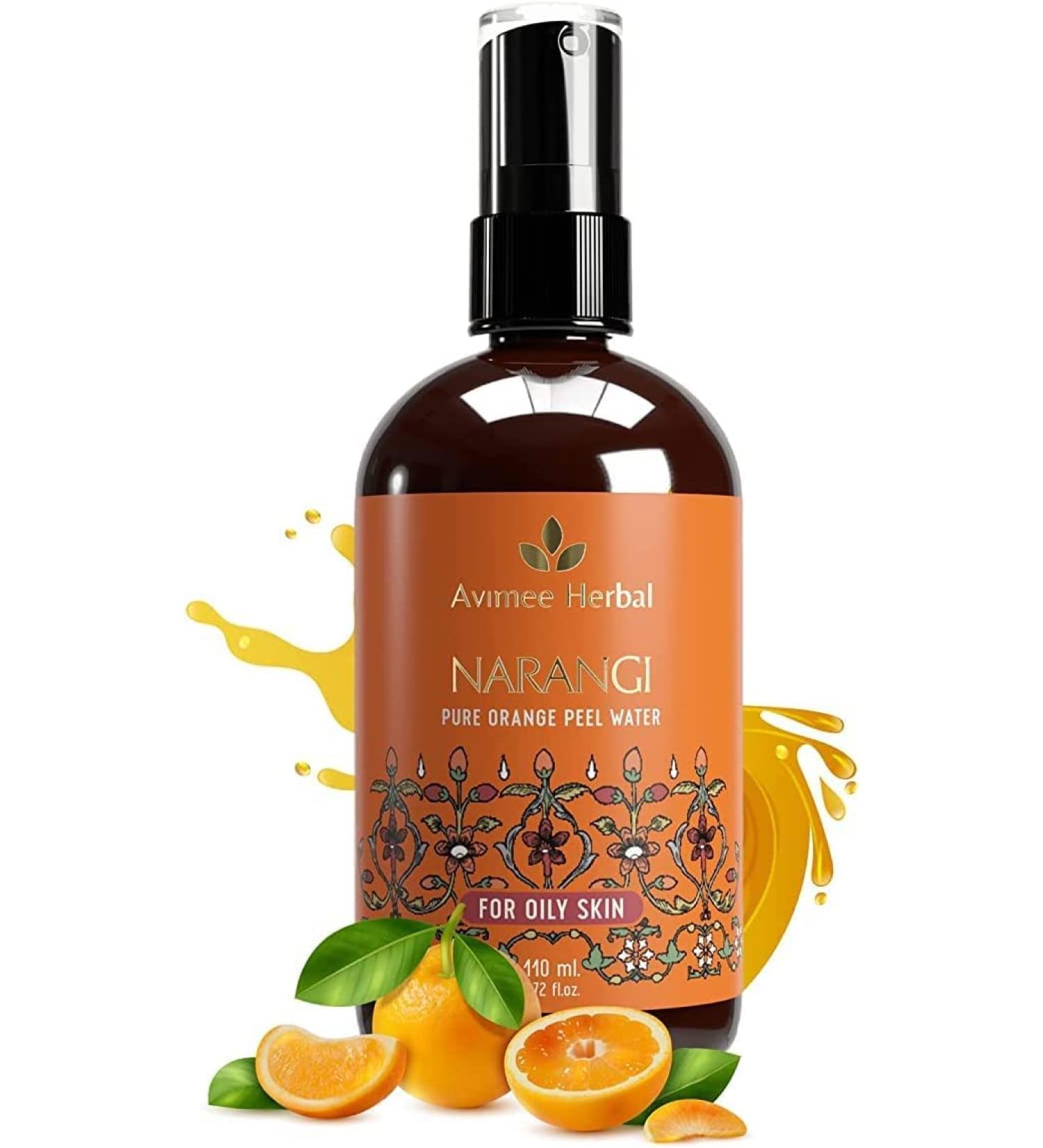  QURA QURA Avime Herbal Narangi Water | Pure Orange Peel Water | For oily skin | For acne-free skin | 110 ml - Buy Online on GoSupps.com