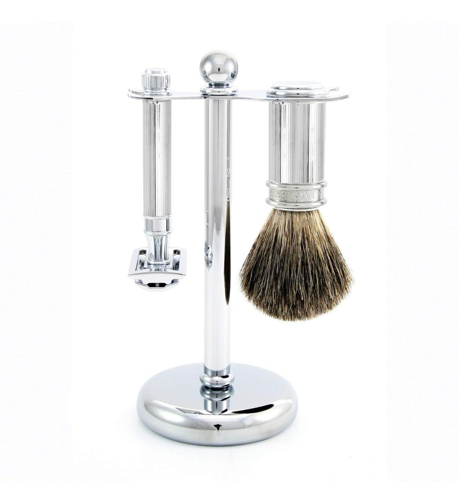 Edwin Jagger 3 Piece DE 89L Shaving Set - Chrome