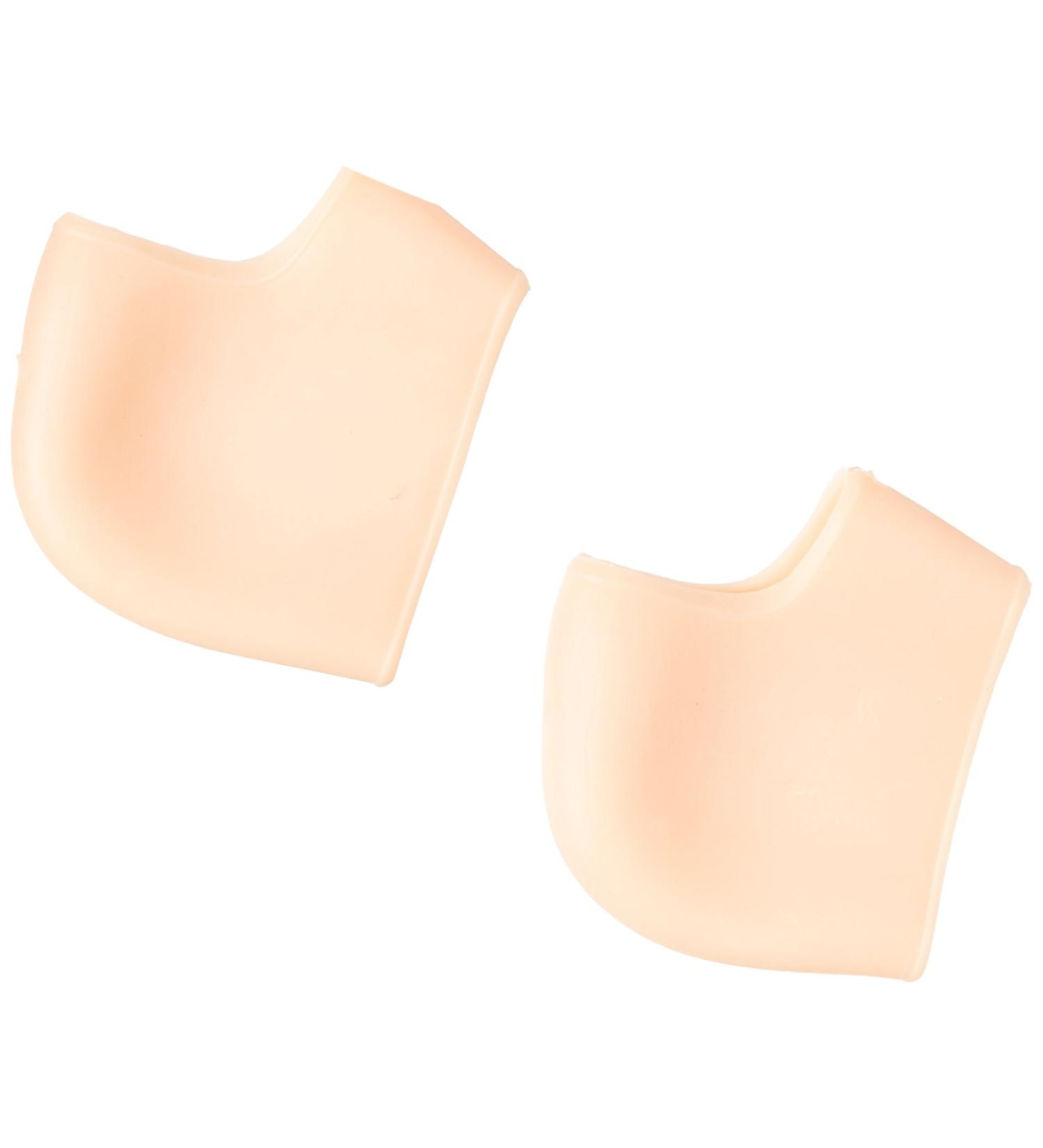 Bruise Preventing Cushioned Heel Protection Gel Pad for Men 1 Pair Nude