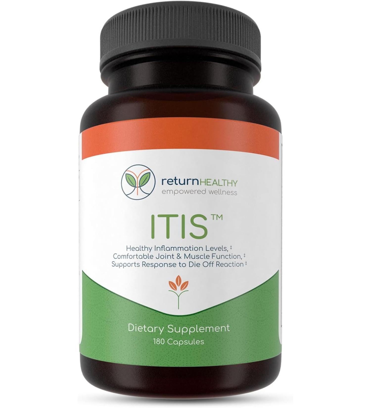 ITIS Natural Inflammation and Joint Pain Support - 180 Capsules | Return Healthy - Buy Online on GoSupps.com