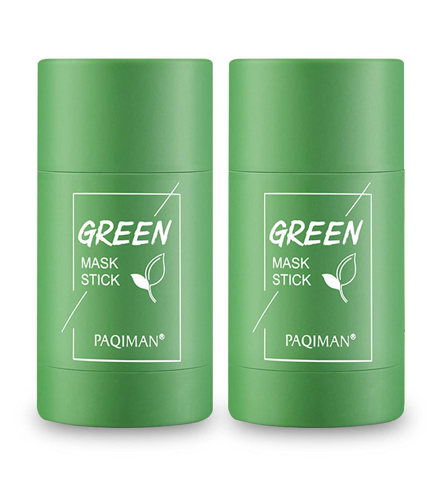 Morelucky Green Tea Stick for Face - 2 Pack | Moisturizing, Oil Control, Deep Pore Cleansing | Natural Purifying Clay Mask for Men & Women - Buy Online on GoSupps.com