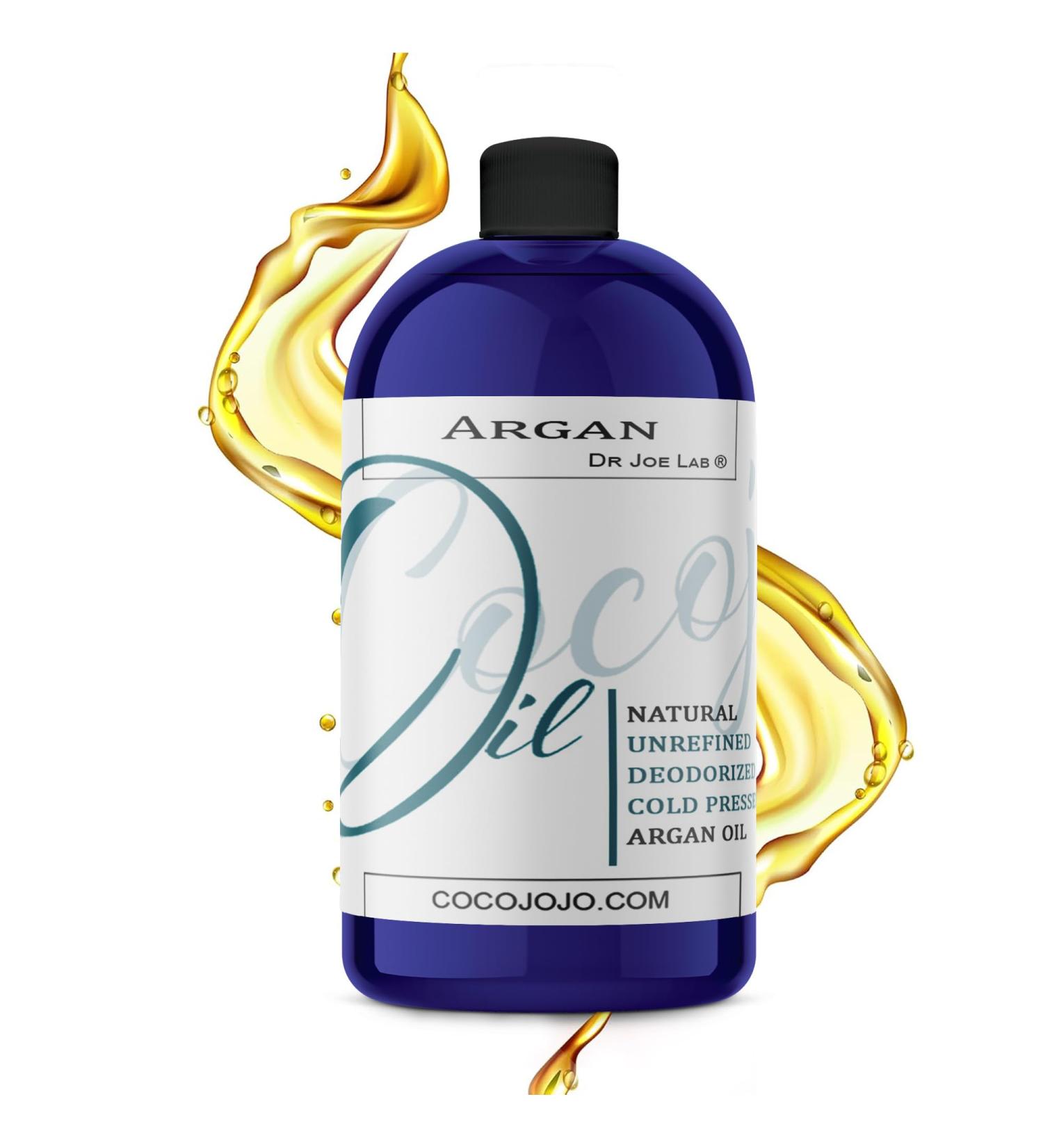 Dr Joe Lab Argan Nut Oil Deodorized 16 oz Pure Natural Moroccan Unrefined Unscented Cold Pressed Virgin - for Hair Skin Body Nail Beard - Marrakesh Oil - Packaging May Vary 16 Fl Oz (Pack of 1) - Buy Online on GoSupps.com