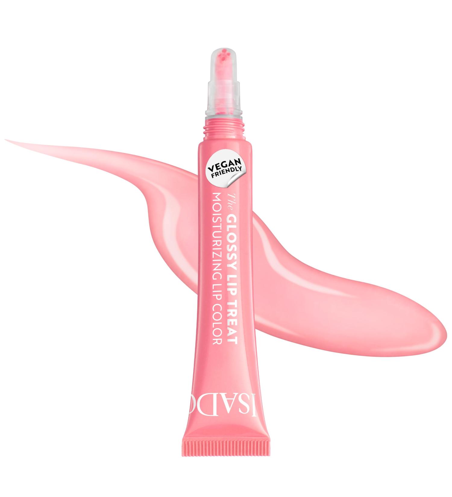  Isadora IsaDora Glossy Lip Treat Lip Gloss nourishing for plump lips stimulates collagen production unique shine without glue vegan with shea butter Pink Punch - Buy Online on GoSupps.com