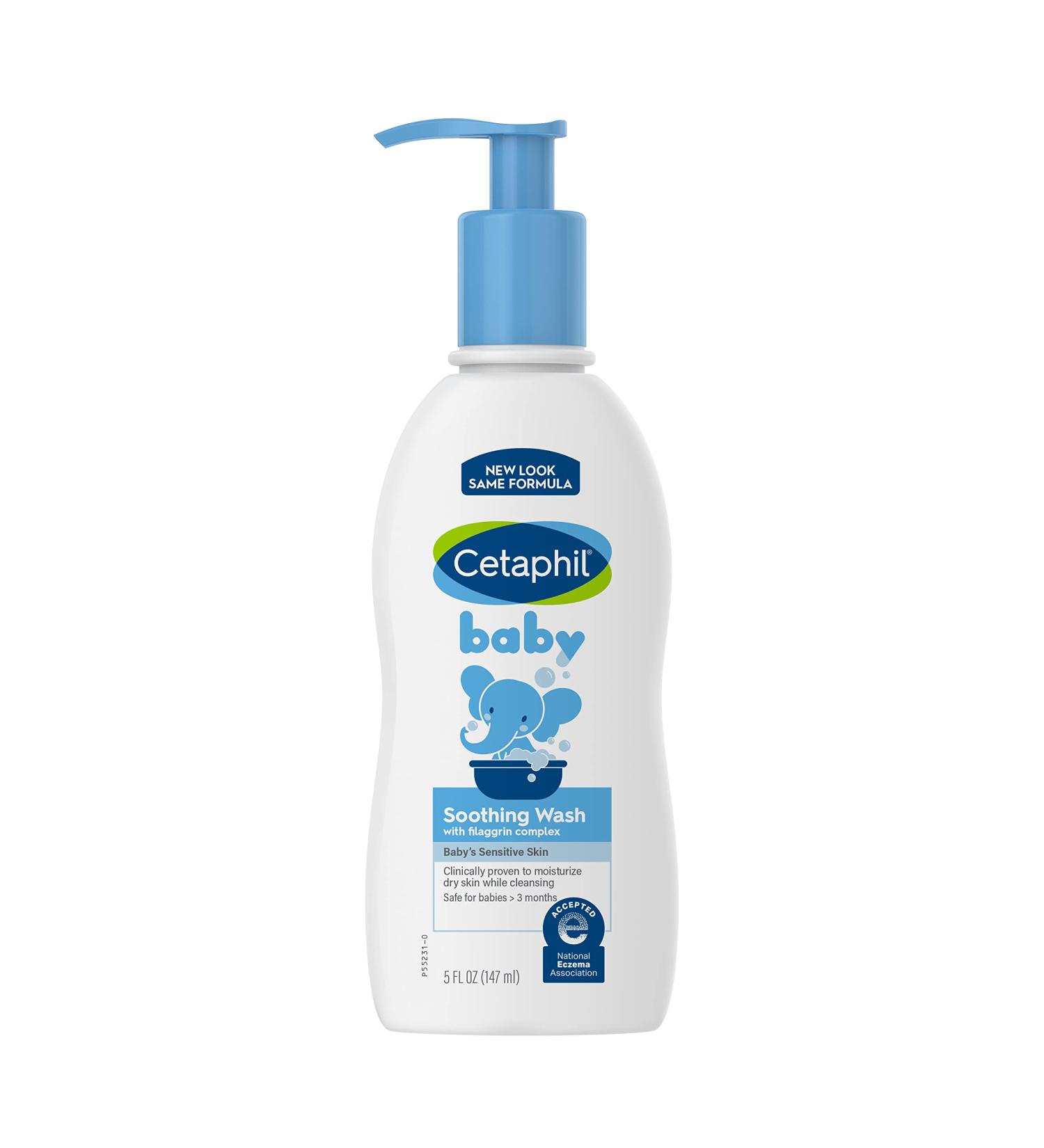 Cetaphil Baby Soothing Wash 5 fl oz - Gentle Cleansing for Sensitive Skin - Buy Online on GoSupps.com