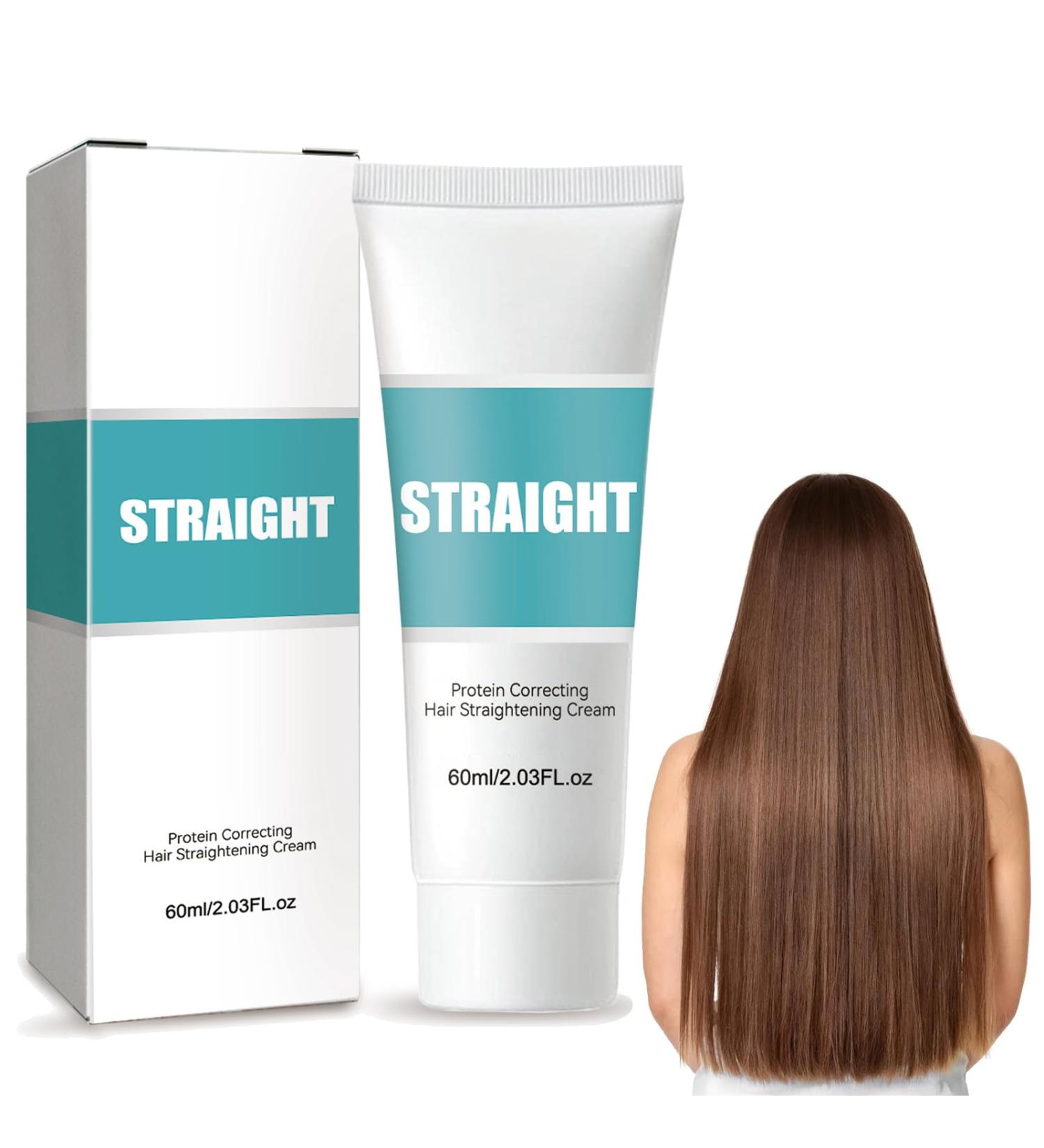 Silk Gloss Hair Straightening Cream with Collagen Nourishing Protein Formula for Fast Smoothing Ideal for Curly Hair