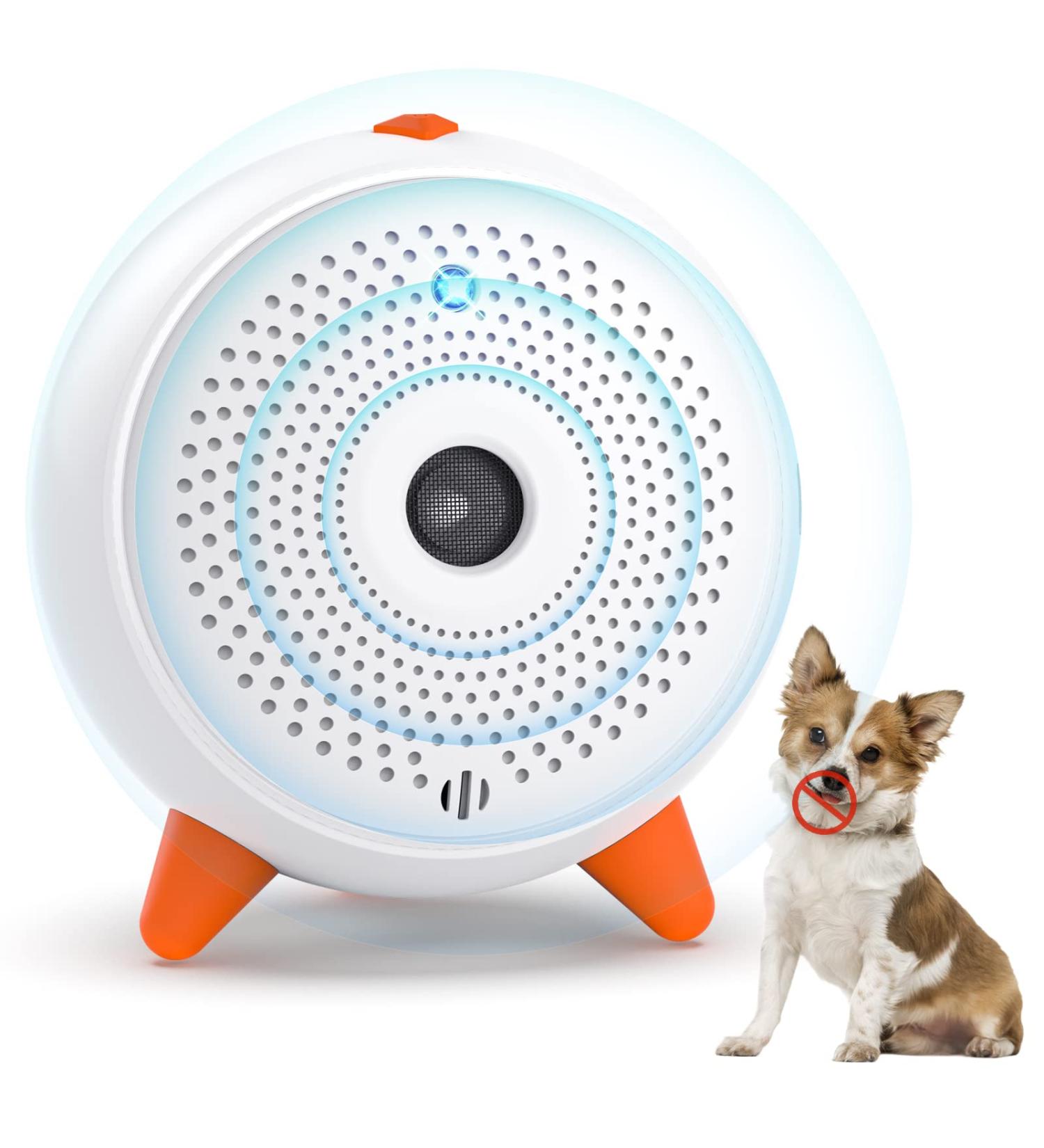 Anti Barking Device Auto Dog Deterrent Devices Stop Dog Barking Ultrasonic Dog Bark Control Anti Bark Device Dogs Stopper Safe Indoor Outdoor Dog Training Tool For Small Puppies Medium Large Dogs White#0102OPLD - Buy Online on GoSupps.com