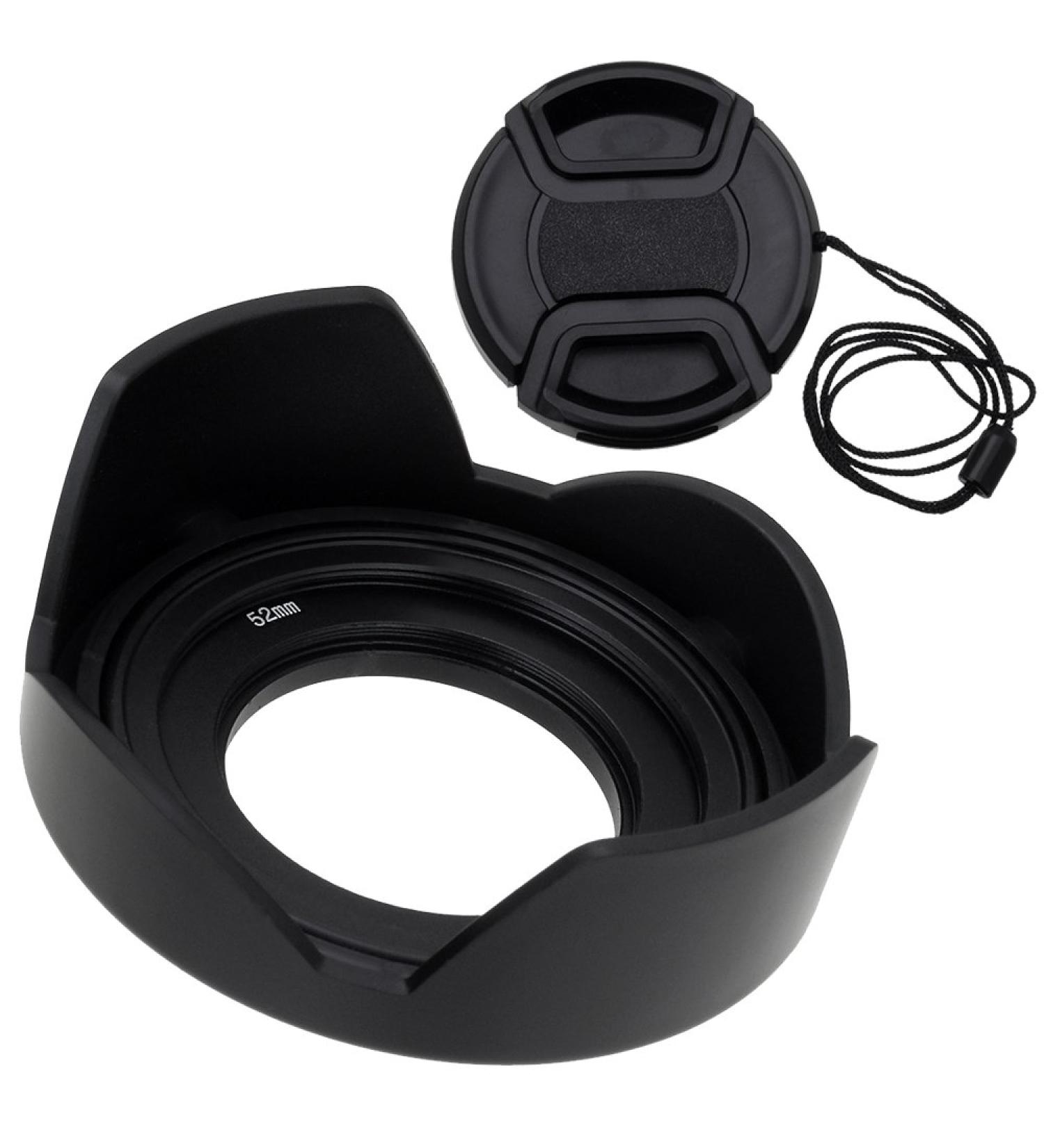 Fotodiox Reversible Lens Hood Kit for Sony E PZ 16-50mm F3.5-5.6 OSS - Tulip Flower Hood w/ Cap - Compatible with Sony E-Mount Power Zoom Lens - Buy Online on GoSupps.com