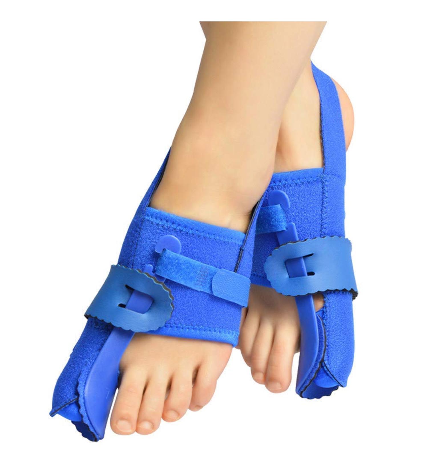 Toe Straightener & Corrector Splint for Woman and Man - Adjustable 24h Day Night Protector for Valgus Joint - Easy Wear in Shoes - ENPAP Toes Elastic - Right and Left - Buy Online on GoSupps.com