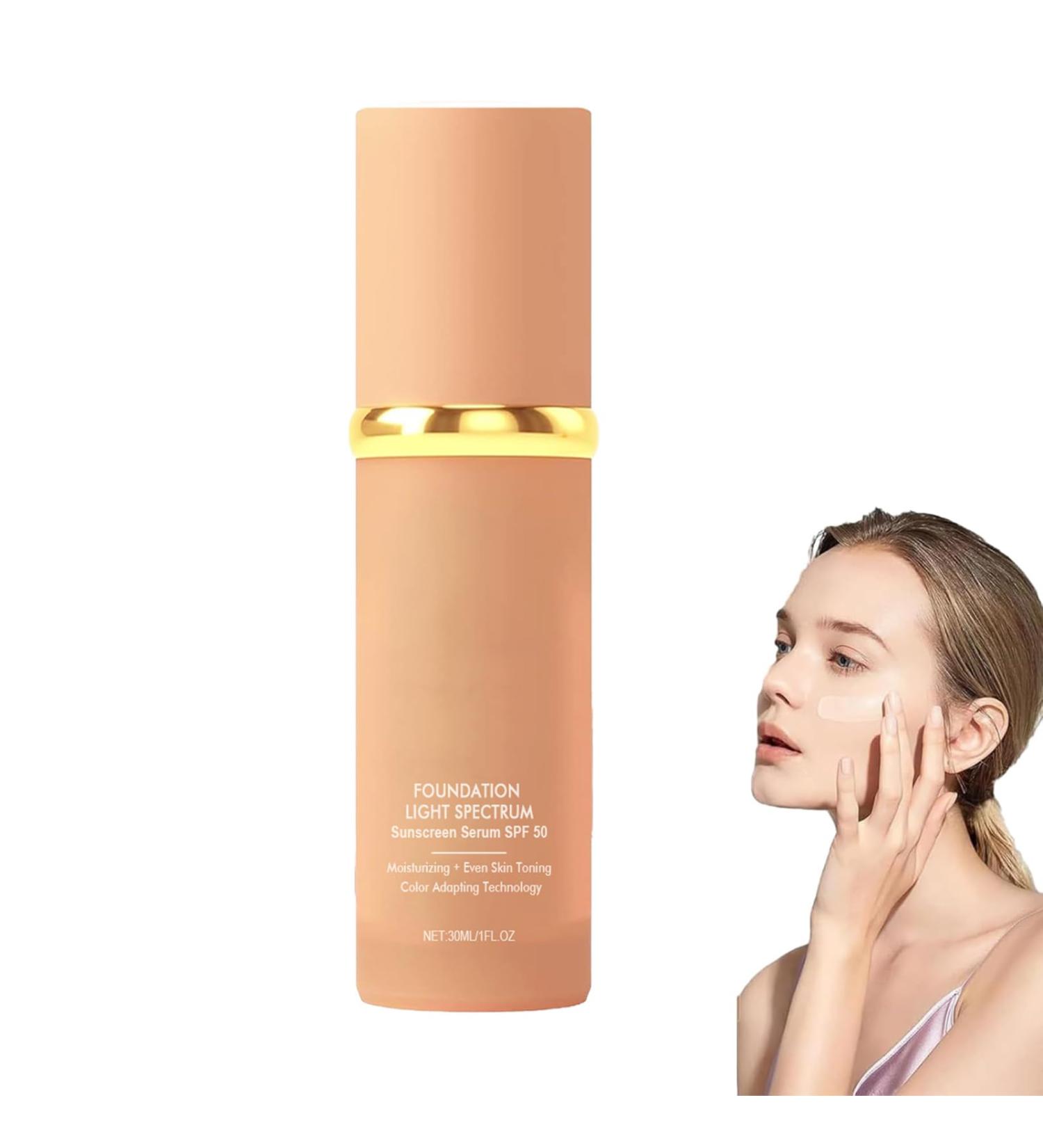 Ukisisi Biomymic Foundation 4 in 1 - Light Spectrum 4 in 1 Foundation Liquid Biomimic Foundation 4 in 1 Foundation Color Changing Color-Changing Foundation for Aging Skin - Buy Online on GoSupps.com