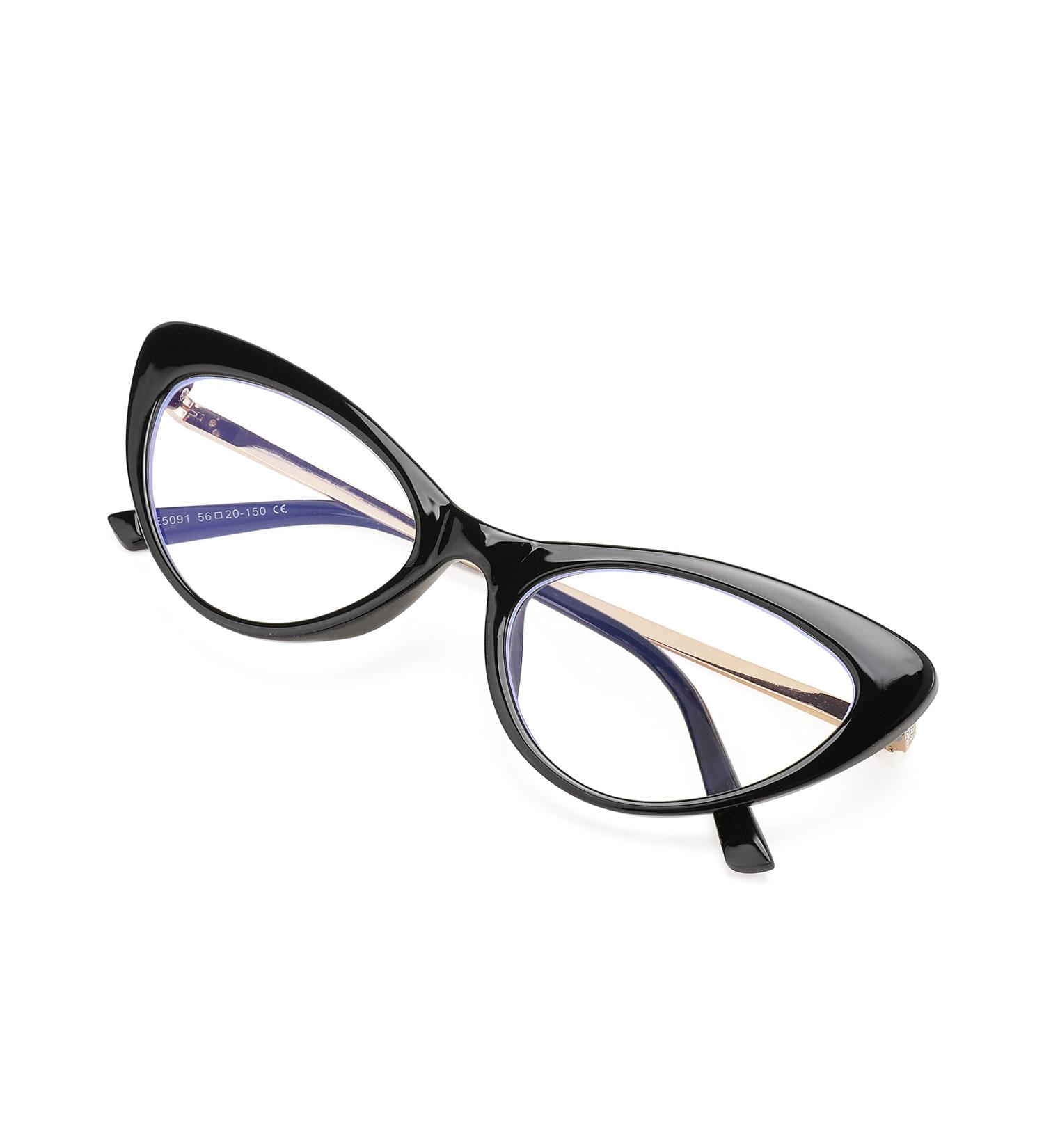FEISEDY Cat Eye Glasses for Women - Vintage Fashion & Blue Light Blocking - Classic B2363 Bright Black Frame - Buy Online on GoSupps.com