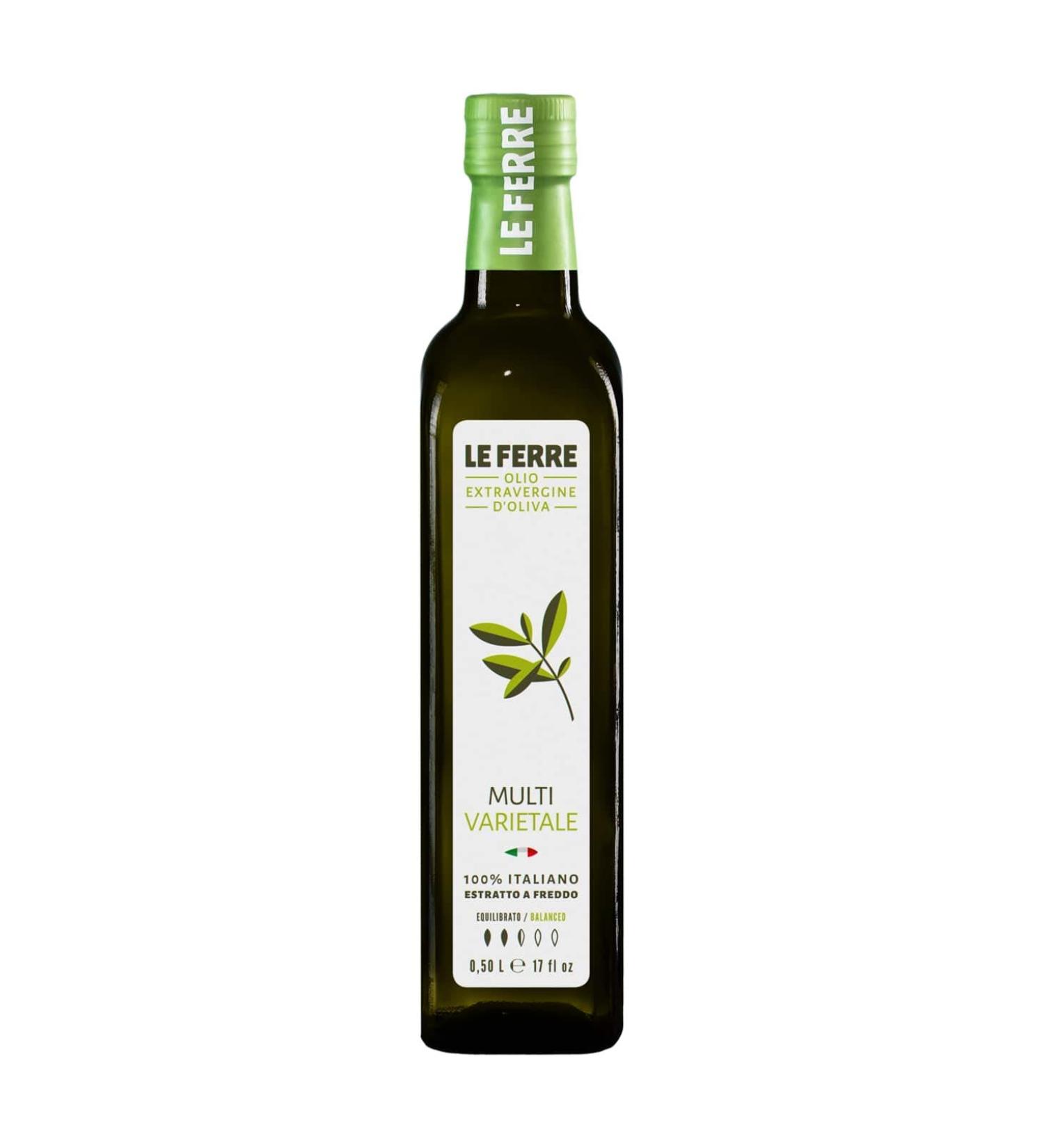 Olio Le Ferre Cold Extracted 100% Italian Extra Virgin Olive Oil 500 ml - Buy Online on GoSupps.com