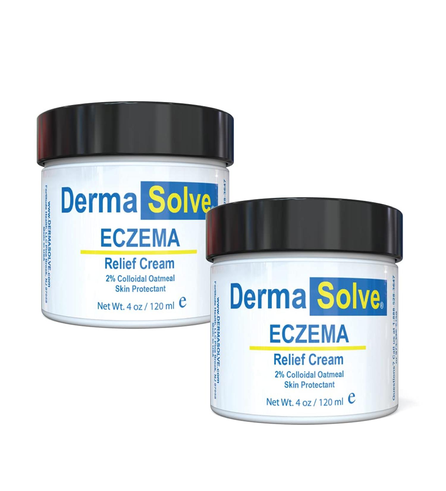 DermaSolve Eczema Relief Lotion Cream - Full Body Flare Control Therapy | Moisturizes, Protects and Repairs Skin | Steroid-Free Formula for Kids, Babies & Adults (4 Fl Oz, Pack of 2) - Buy Online on GoSupps.com