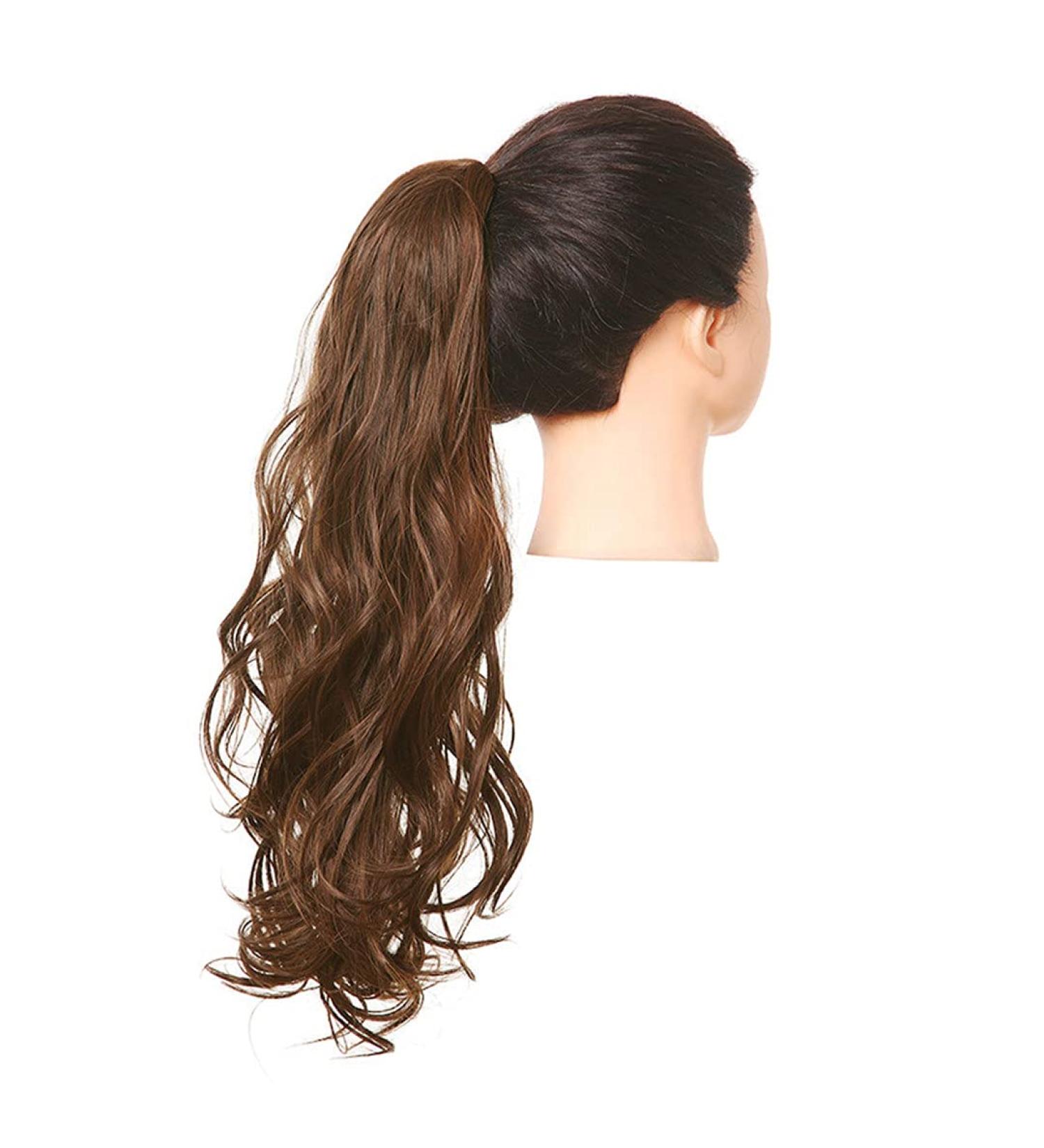 Buy Shadow Curly Hair Ponytail Extensions - Afro Clip-In Synthetic Wig 26in - Blonde Pink Light Brown - Buy Online on GoSupps.com