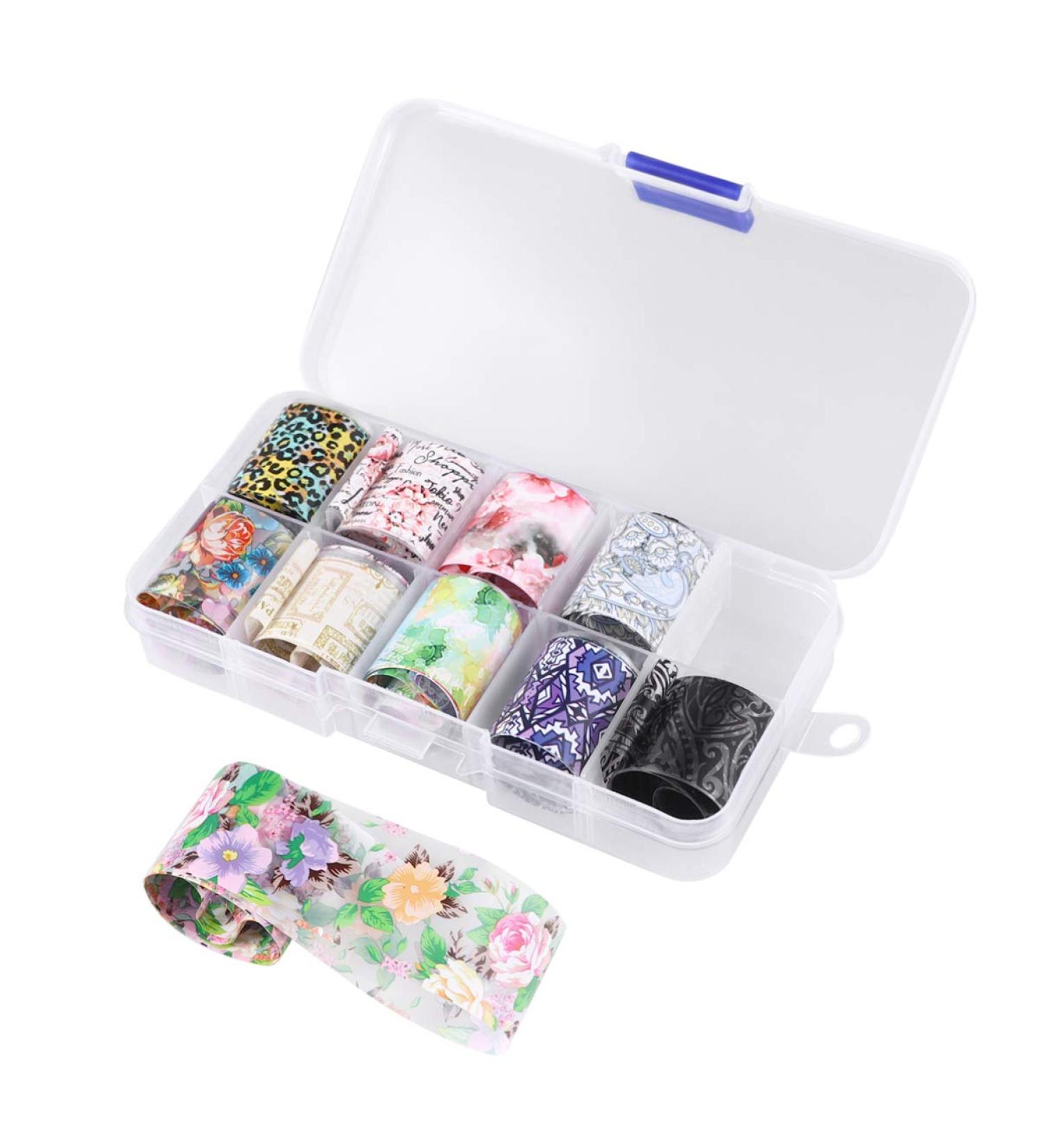1 Nail Stickers Nail Art Decals Flower Stickers Flower Nail Decorations Applique Sixtieth Miss Boxed - Buy Online on GoSupps.com