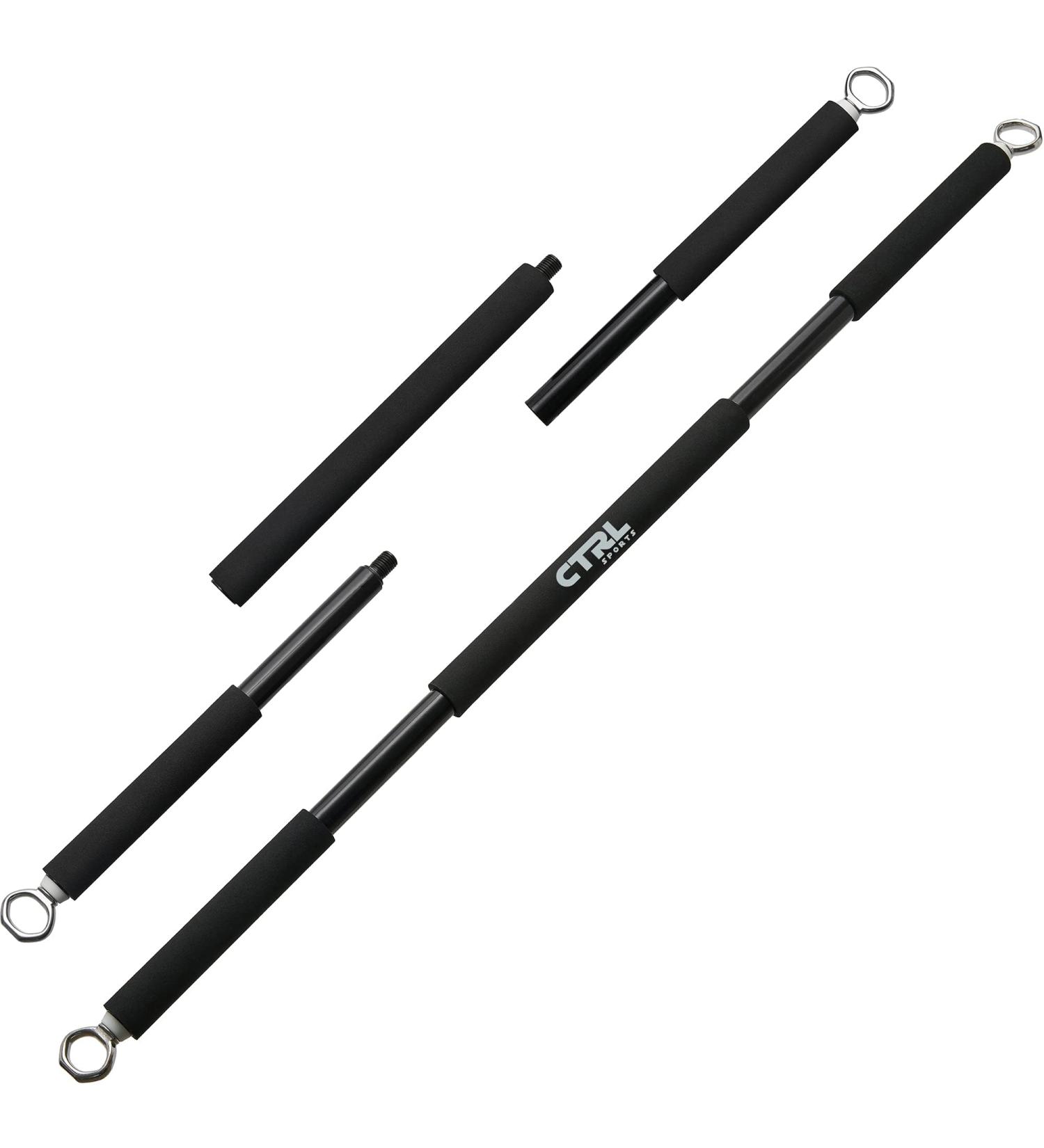 Resistance Band Bar for Fitness | Adjustable Workout Bar for Squats Biceps Triceps & More | Durable Portable Steel Pilates Bar - Buy Online on GoSupps.com