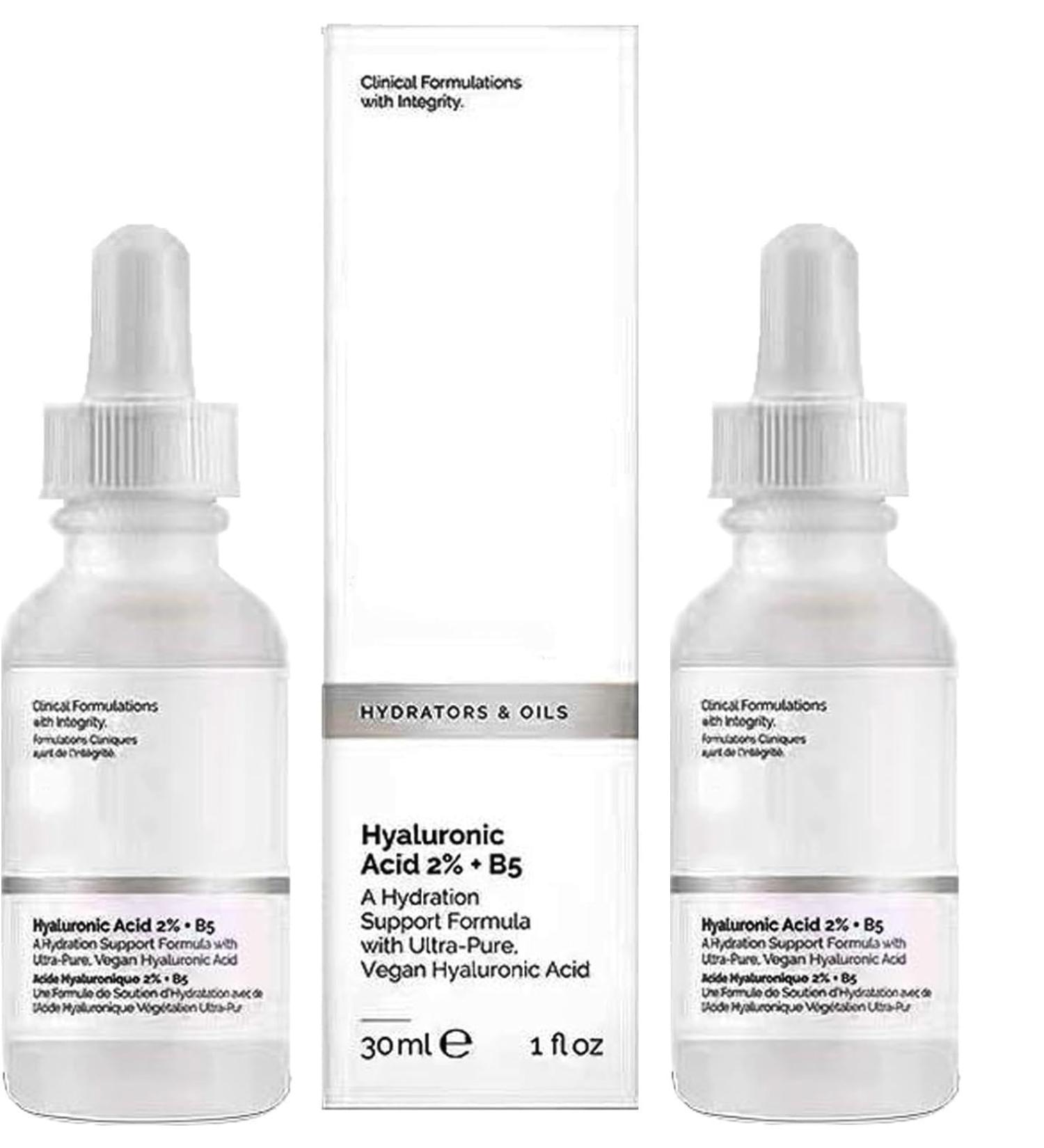 Hyaluronic Acid 2%+B5 Hyaluronic Acid Serum Acid Serum Anti Aging Facial Brightening Serum Hyaluronic Acid for Face Hydrated Hyaluronic Acid Serum for Hydrated Hydraulic Acid Serum - Buy Online on GoSupps.com