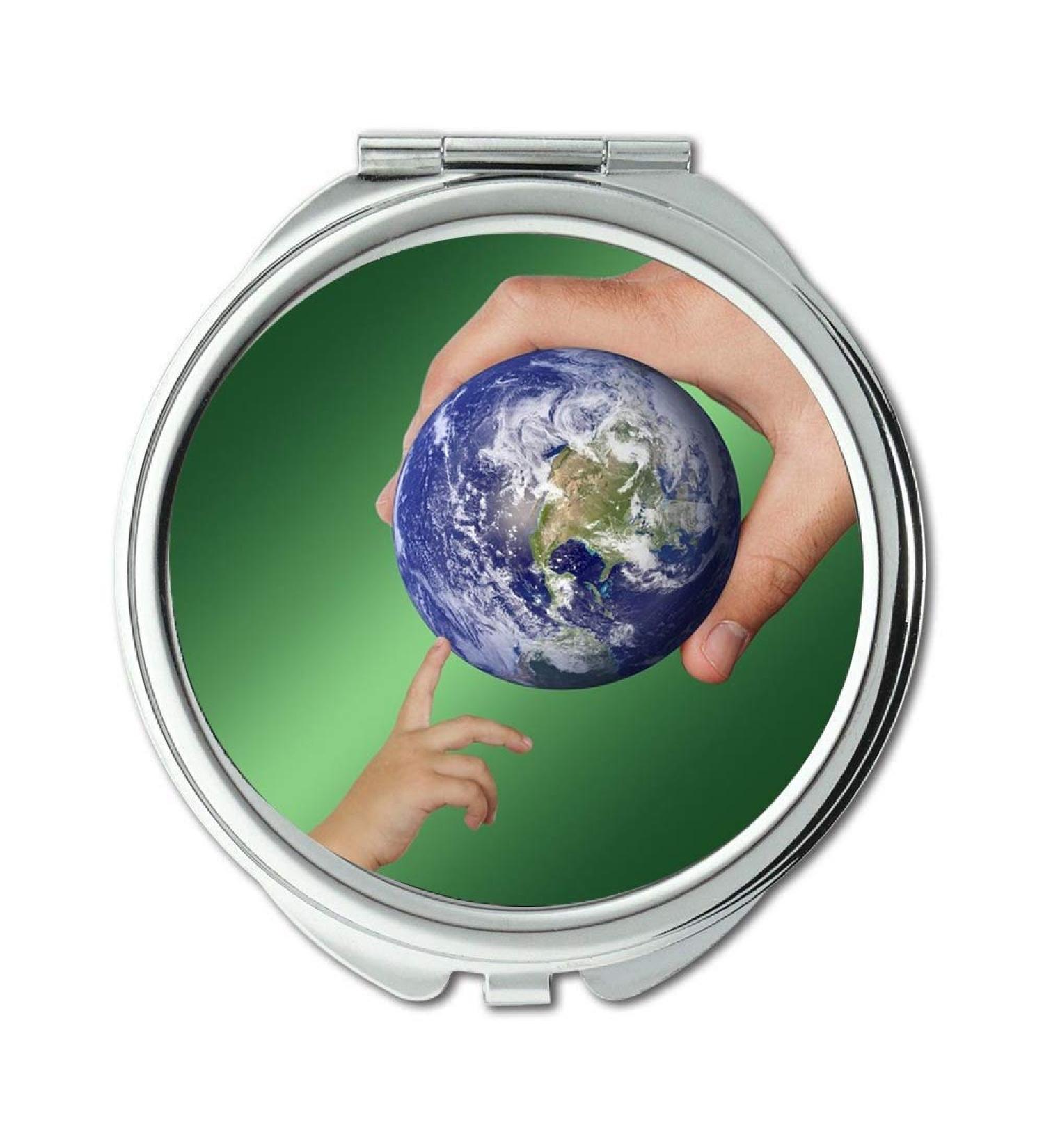 YENDOSTEEN Mirror dreaming earth botanicals mouse away World Earth Globe Keep Give Tap Drop Ball makeup mirrors pocket mirror portable mirror - Buy Online on GoSupps.com