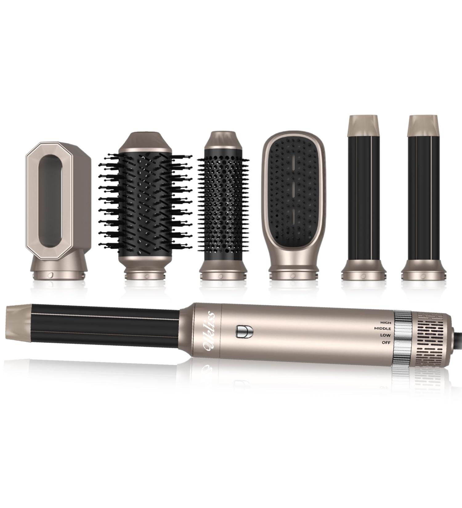 Airstyler 6 in 1 - Ukliss Fhnbrush Hair Dryer & Curler | Volume Smooth & Curl for Gorgeous Hair - Buy Online on GoSupps.com