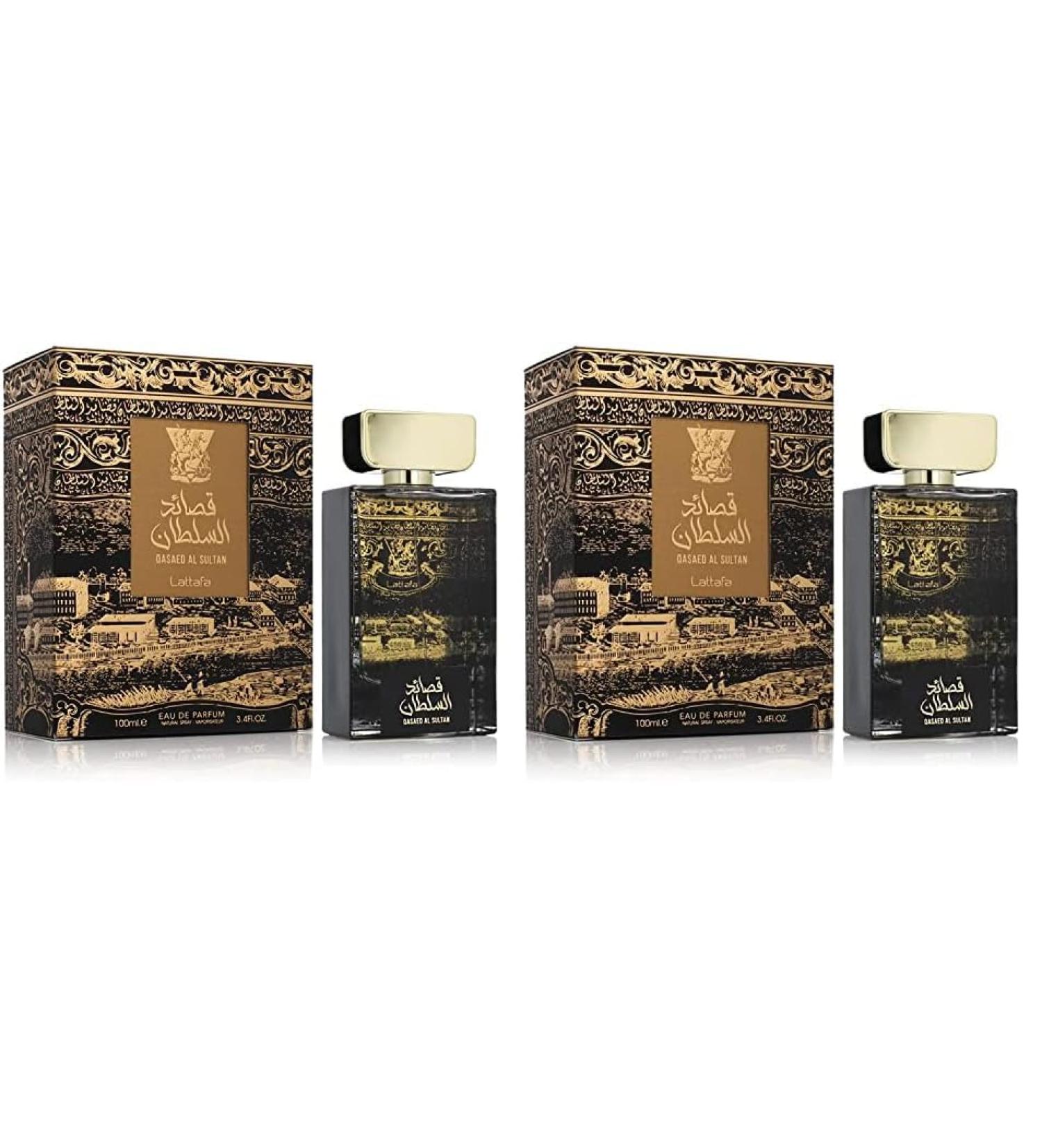 Lattafa Perfumes Qasaed Al Sultan for Unisex Eau de Parfum Spray 3.4 Ounce (Pack of 2) 3.4 Fl Oz (Pack of 2) - Buy Online on GoSupps.com