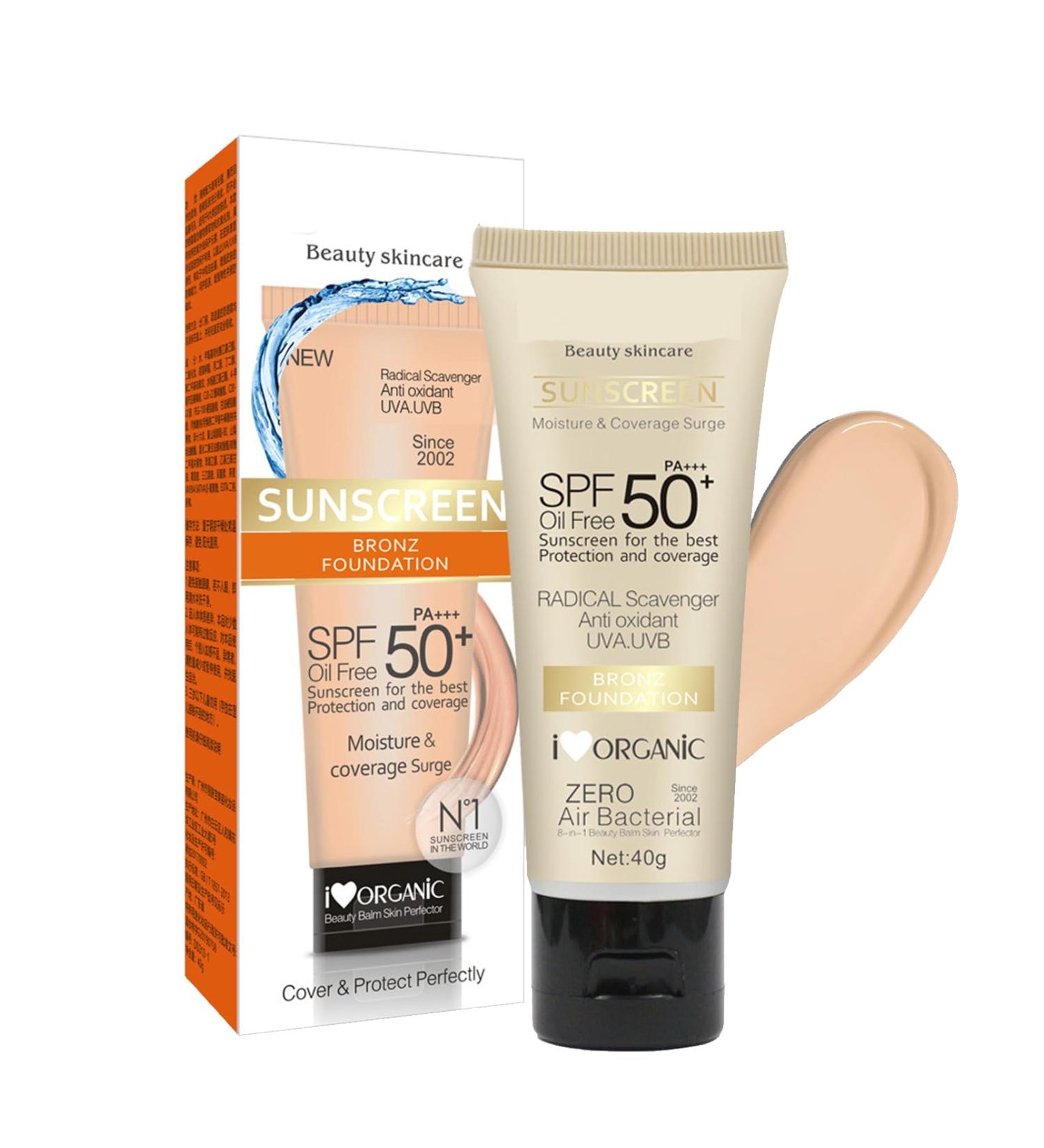 MEITREND Sunscreen sunscreen SPF 50+ for face foundation concealer sunscreen waterresistant sweatproof moistureproof antiaging sunscreen SPF 50+ PA+++ - Buy Online on GoSupps.com