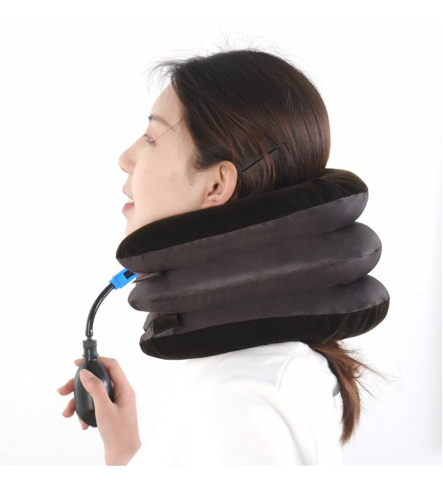 Neck Stretcher Air Cervical Traction 3 Tubes House Orthopedic Pillow Collar Pain Relief Neck Head Tractor Collar - Buy Online on GoSupps.com
