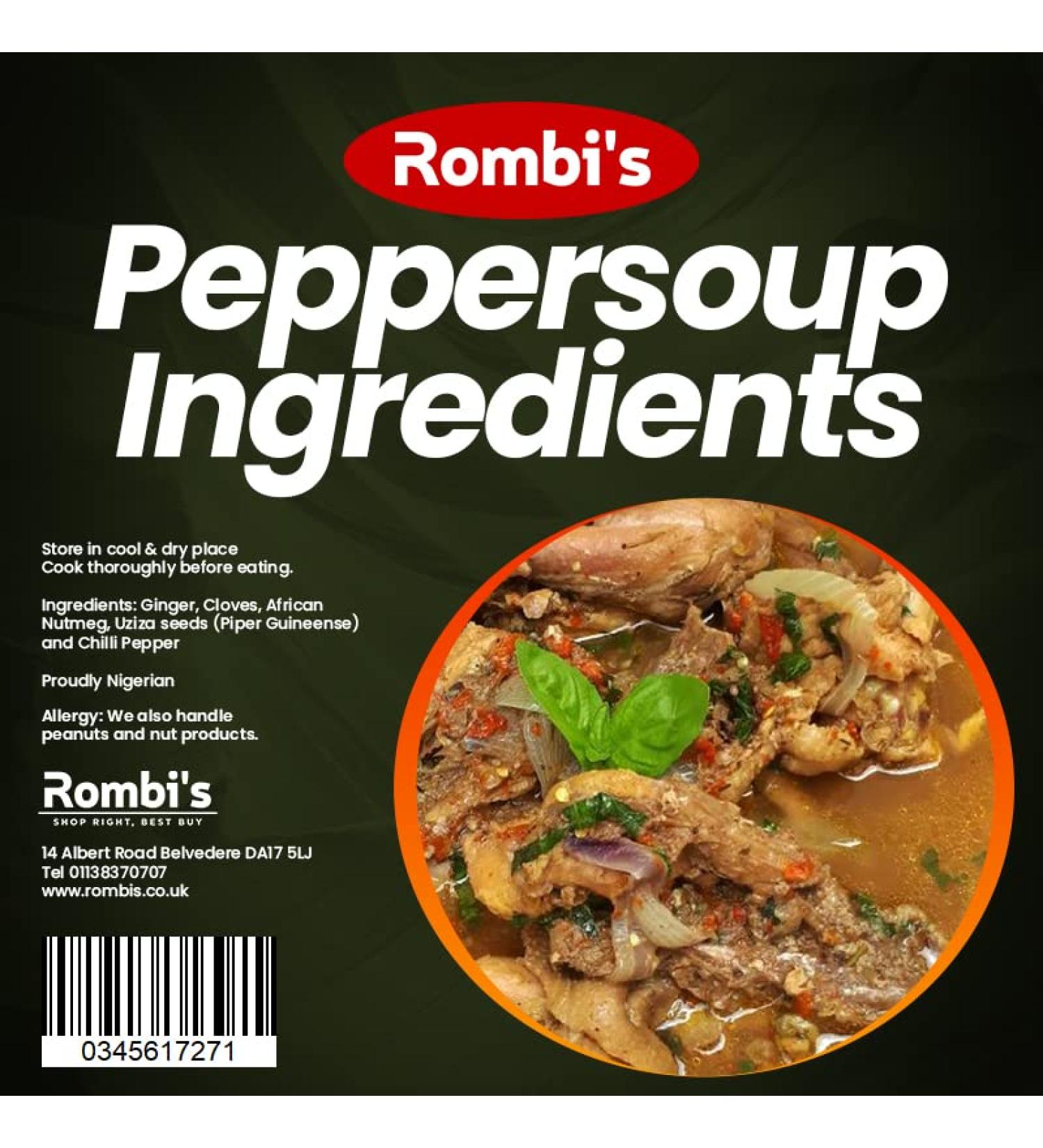 Rombis Peppersoup Ingredients 70g