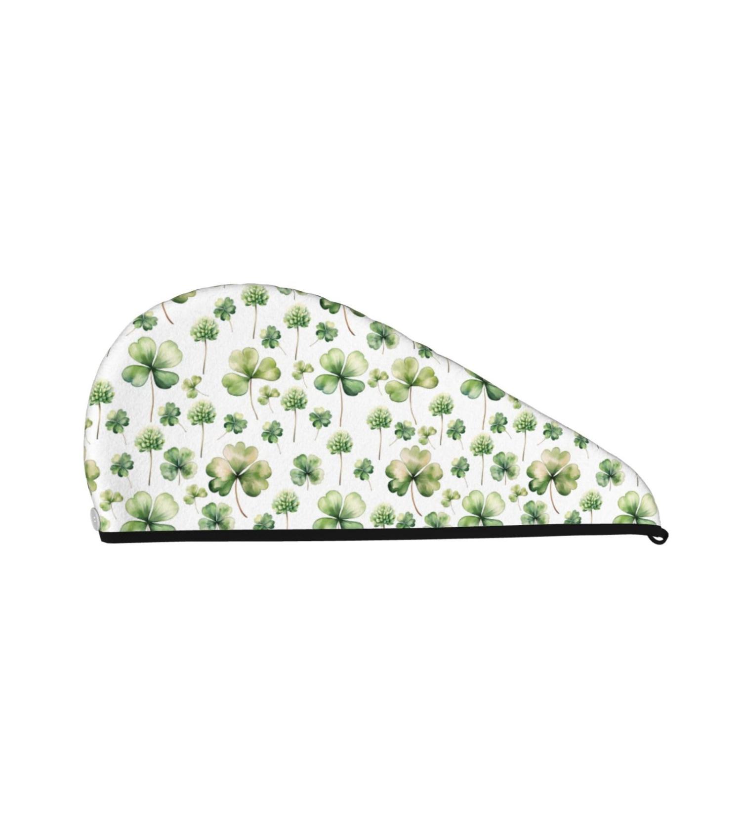 St. Patrick's Day Microfiber Hair Towel - Soft & Super Absorbent Coral Velvet Wrap for Long Curly Thick Hair | Quick Dry Hair Cap for Women - Buy Online on GoSupps.com