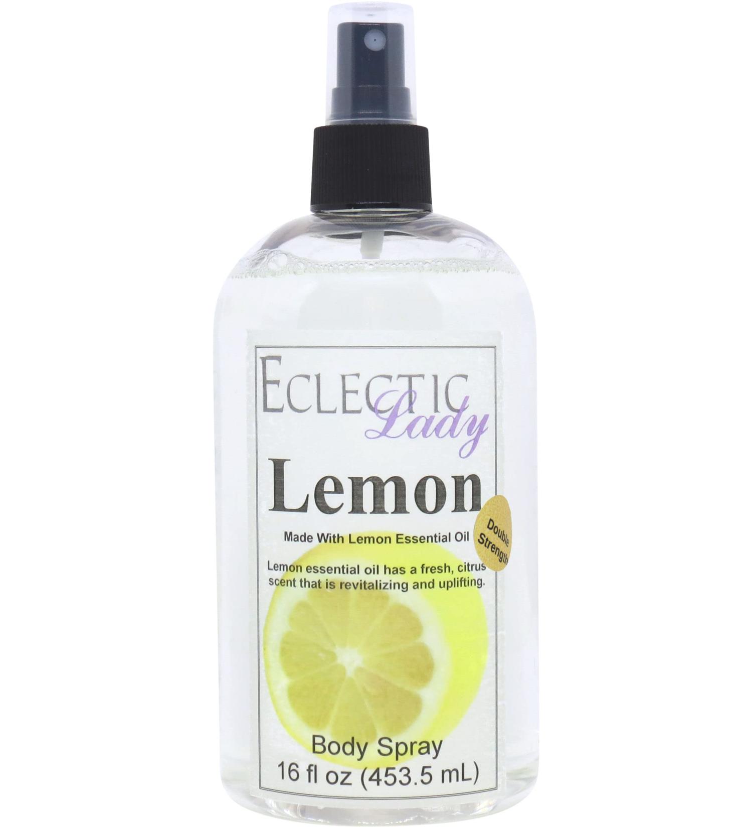 Lemon Essential Oil Body Spray (Double Strength) 16 ounces Body Mist for Women with Clean Light & Gentle Fragrance Long Lasting Perfume with Comforting Scent for Men & Women Cologne with Soft Double Strength 16 Fluid Ounces - Buy Online on GoSupps.com
