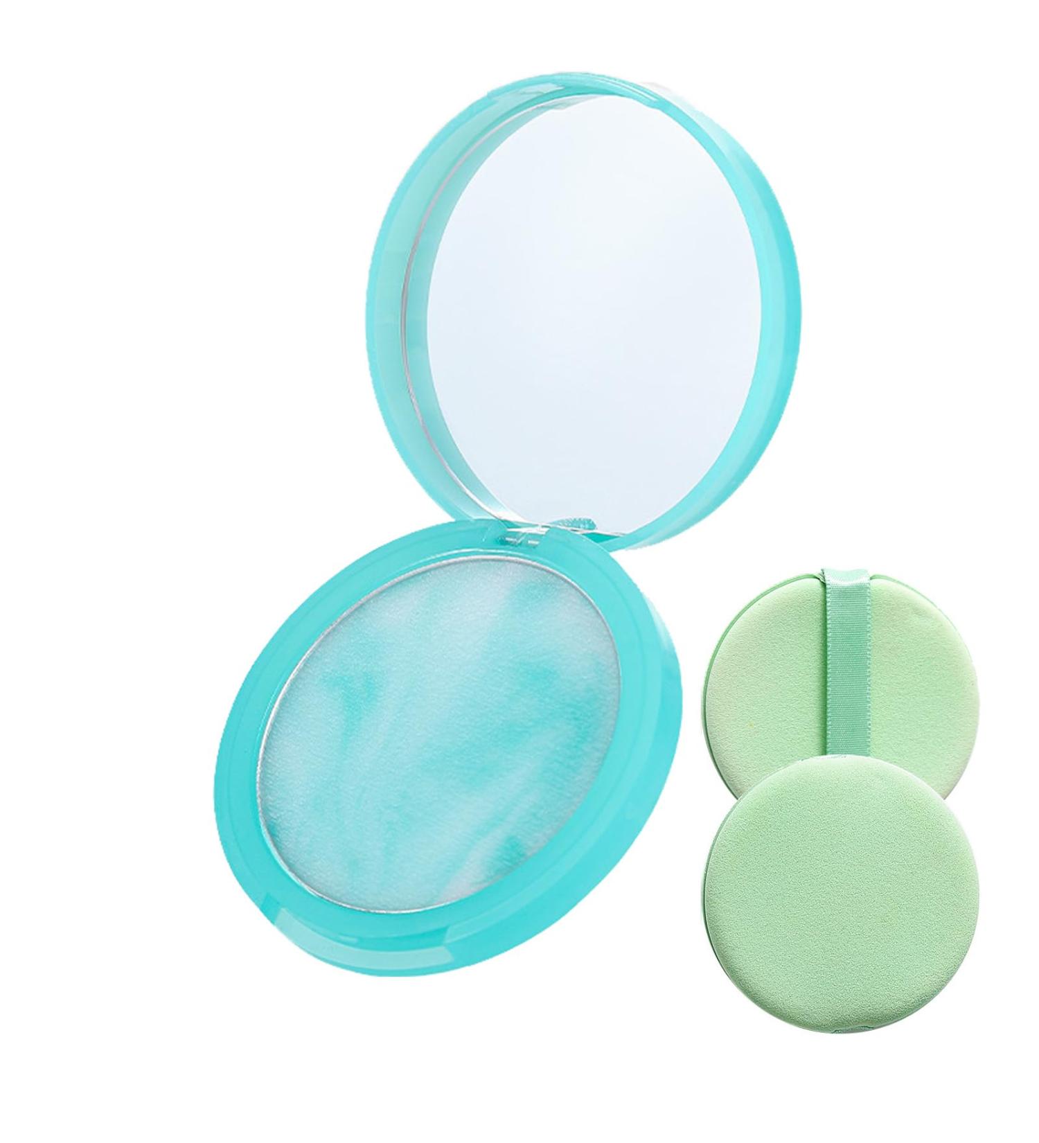 Anti-oil pressed powder lightweight formula invisible pores reduces the appearance of fine lines long-lasting matte makeup for all skin tones (10g) - Buy Online on GoSupps.com