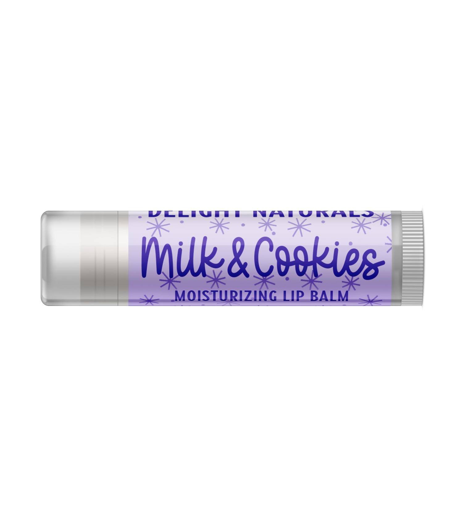 Delight Naturals JUMBO Holiday Lip Balm - Milk and Cookies - Buy Online on GoSupps.com