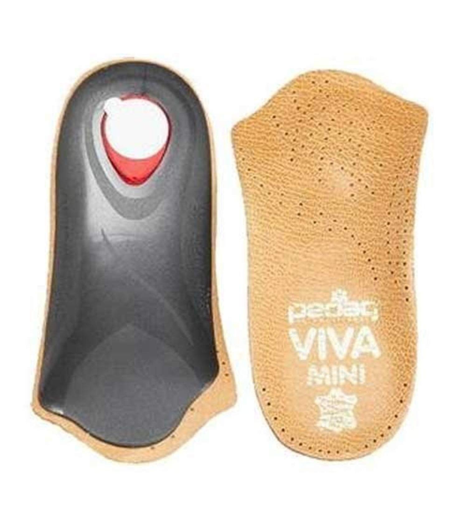 Pedag Viva Mini Orthotic - Semi-Rigid Arch Support, Metatarsal & Heel Pad - Leather, Tan - Size US W11/M8/EU41 - Buy Online on GoSupps.com