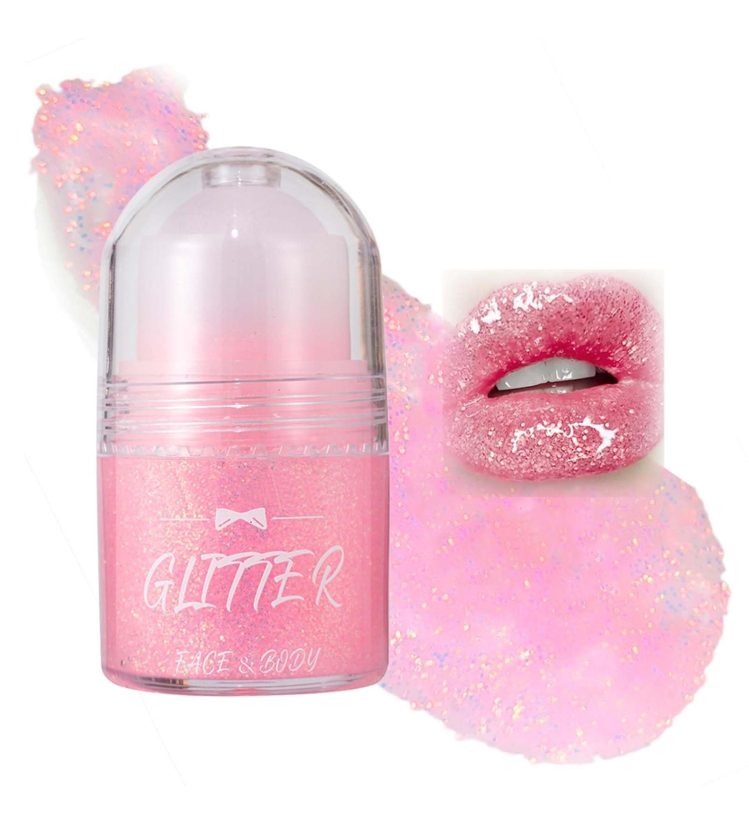  EONFAVE EONFAVE Roll-on - Glitter Body Gel - Glitter - For Face - Liquid Festival Accessory - Holographic Paint - Makeup for Halloween - Rave Party (05rose) - Buy Online on GoSupps.com