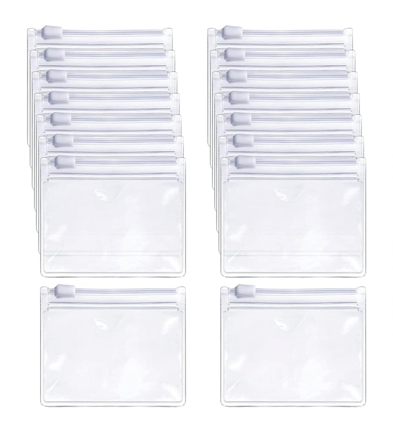 24 Pcs Clear Plastic Pill Bags - Zippered Reusable Travel Medicine Pouches for Vitamins & Supplements - Buy Online on GoSupps.com
