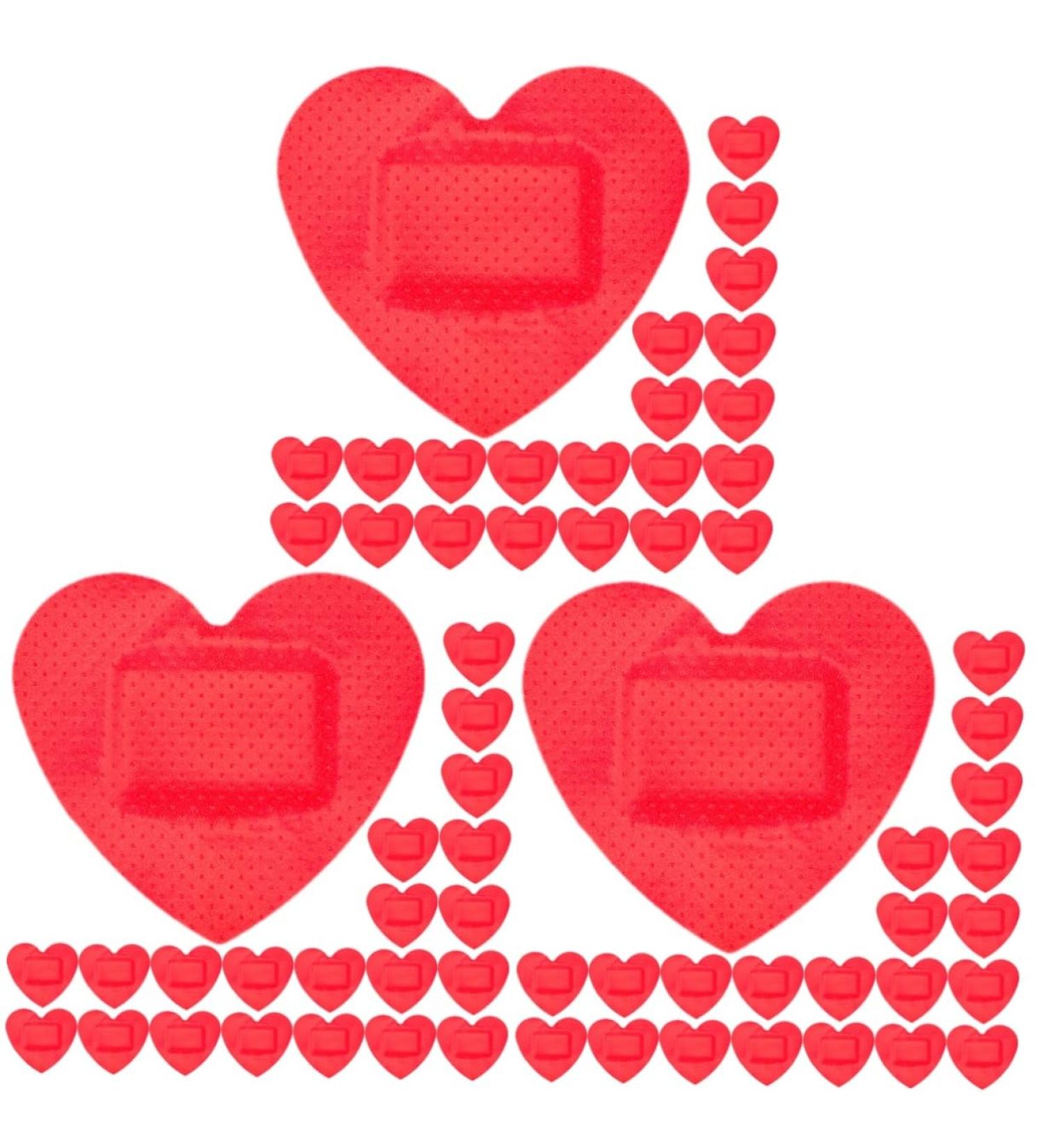 Buy Sosoport Heart Stickers - 90 Sheets Waterproof Hemostatic Patches for Bandaging | Bulk Red Stickers | 3.8x3.2cm | Fast International Shipping - Buy Online on GoSupps.com