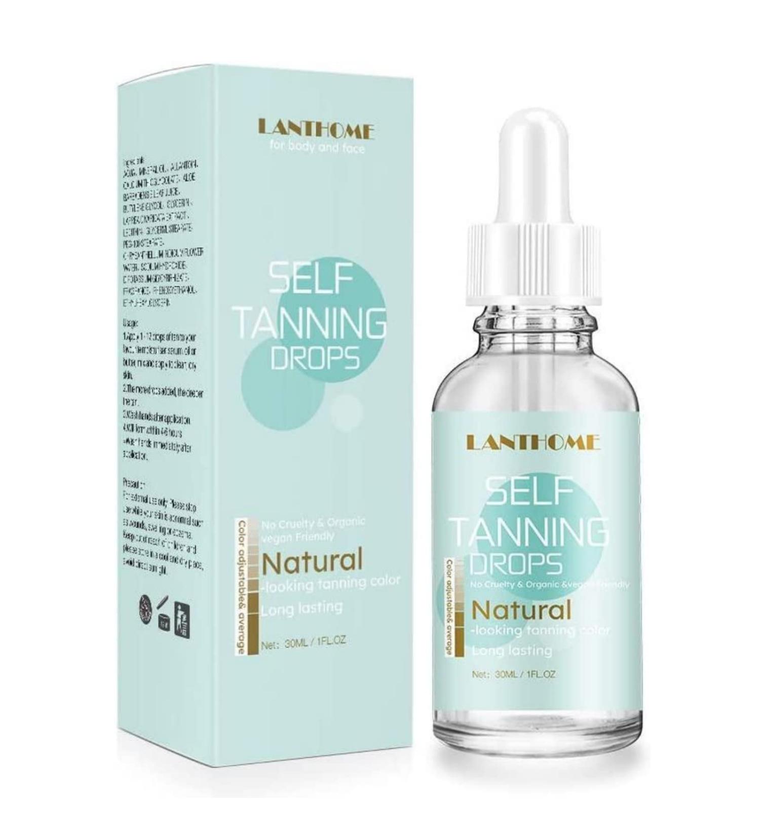 Self Tan Drops 30ml | Sunless Face & Body Tanning Water for Custom Self Tanner - Buy Online on GoSupps.com