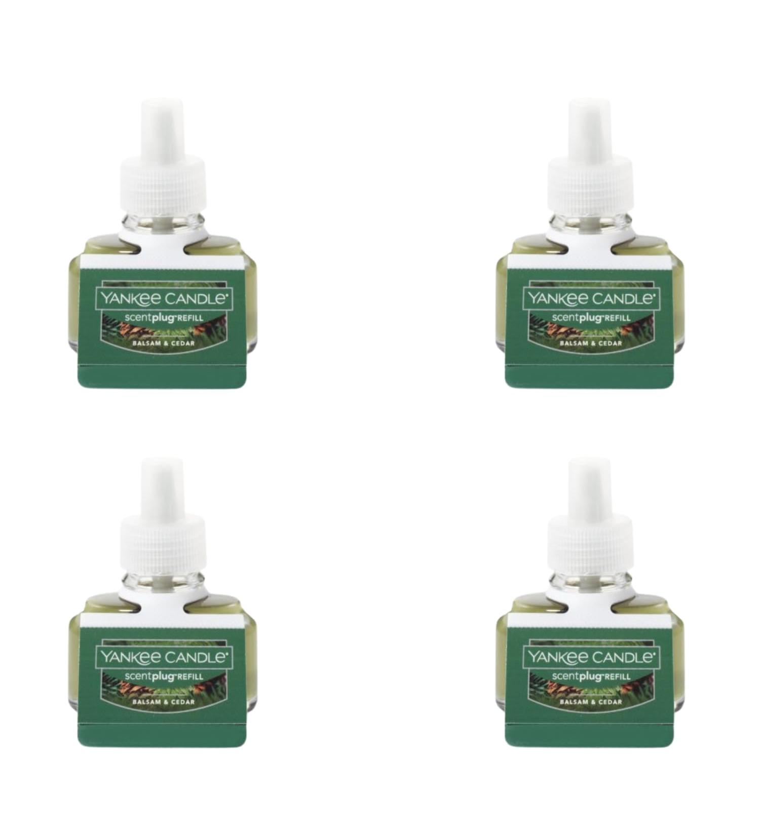 Yankee Candle Balsam & Cedar Electric Home Fragrance Scent Plug Refill (Pack of 4)