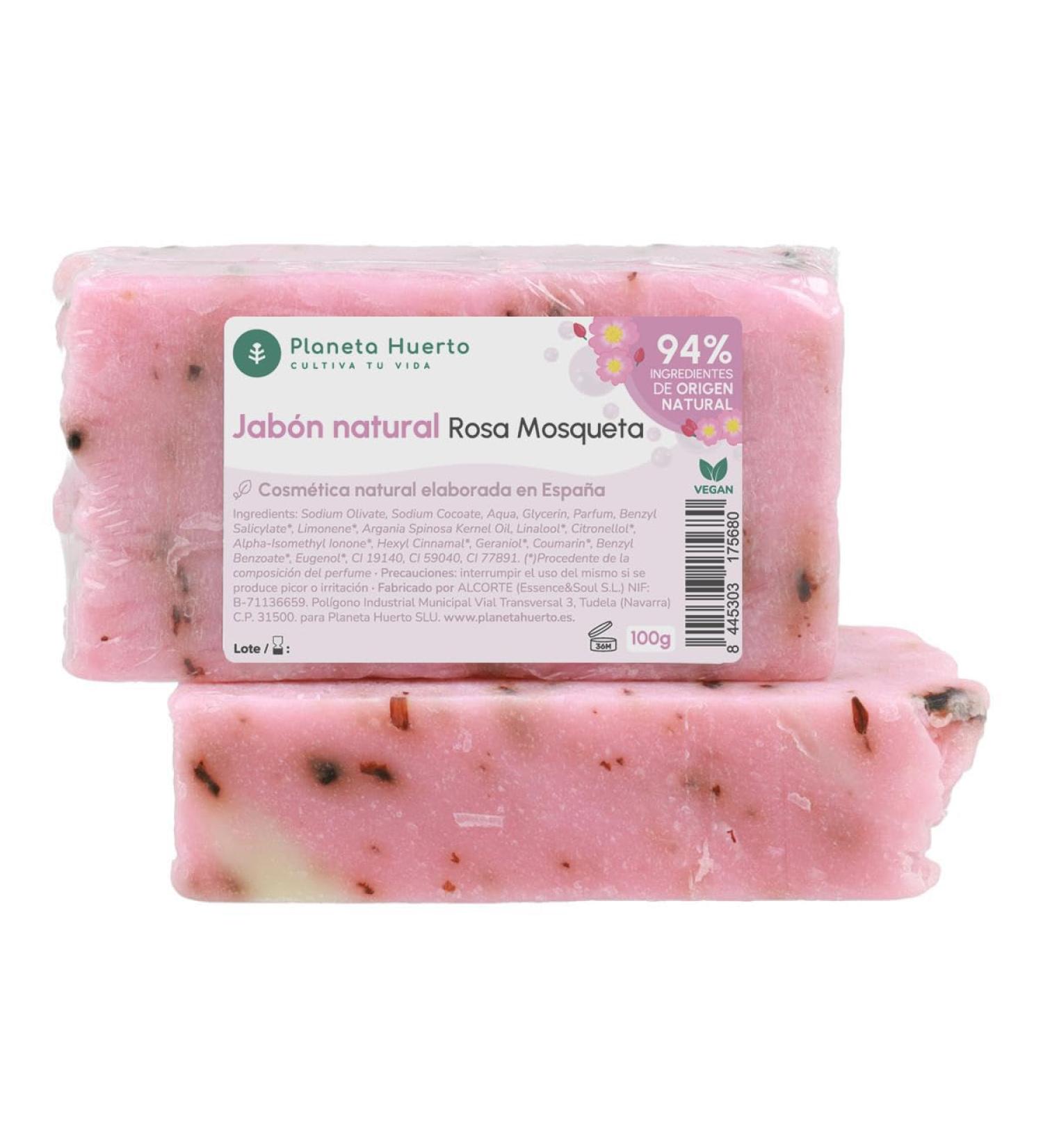 Planeta Huerto Natural soap with olive oil and rosehip 100g