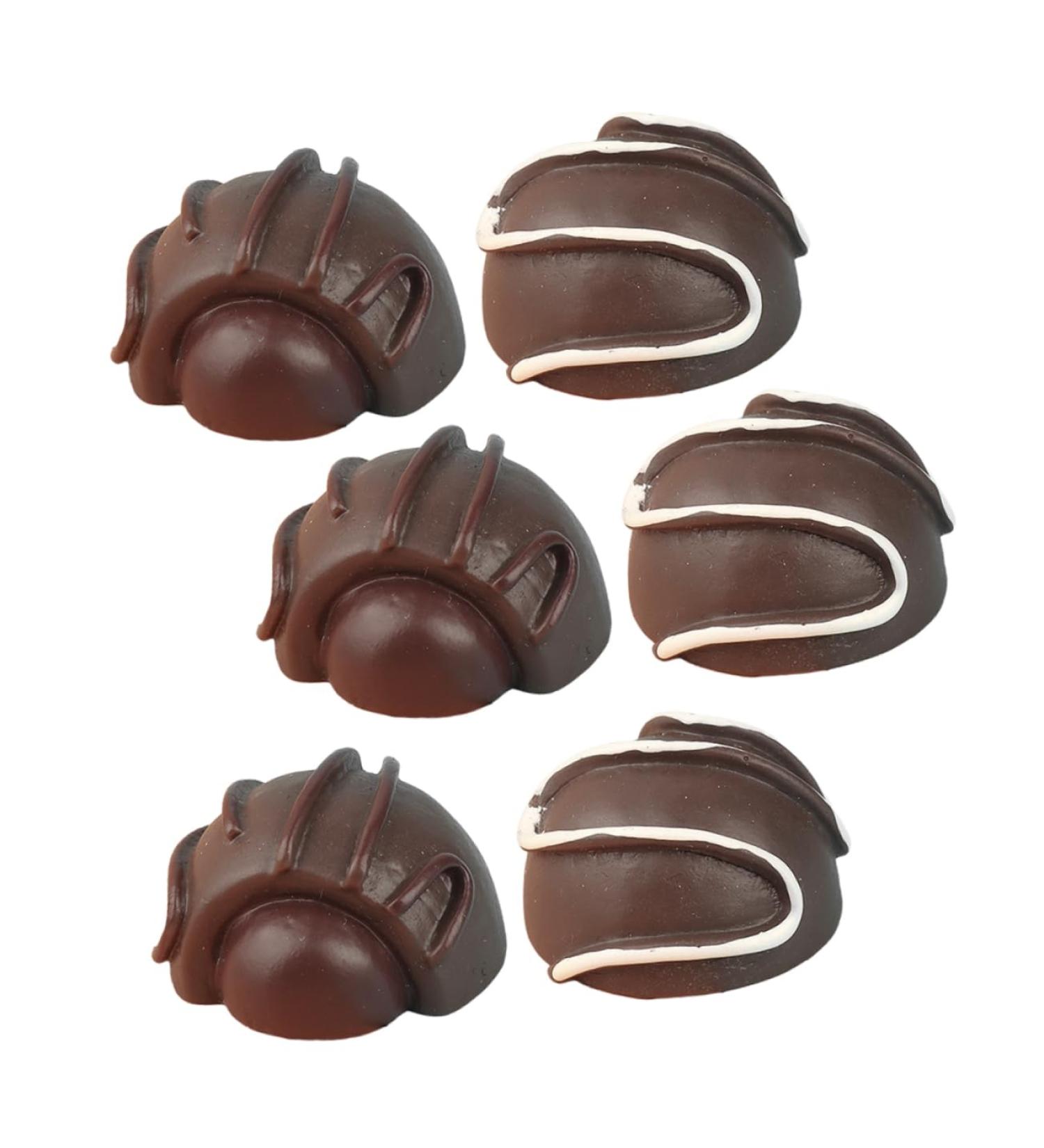 STAHAD 12pcs Simulation Chocolate Faux Dessert Fake Chocolates Bulk Multi-function Chocolate Model Interesting Fake Chocolate Decorative Fake Chocolate Resin Accessories Cream - Buy Online on GoSupps.com