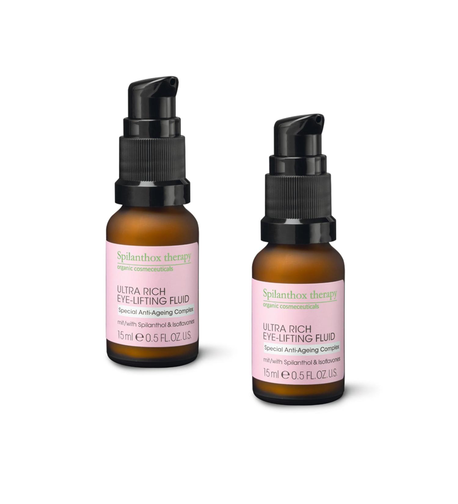 Spilanthox Therapy Eye-Lifting Fluid - Anti-Aging Vegan Skincare Set (2x30ml) with Spilanthol Hyaluronic Acid & Bio Aloe Vera - Smooth Eye Area Solution - Buy Online on GoSupps.com