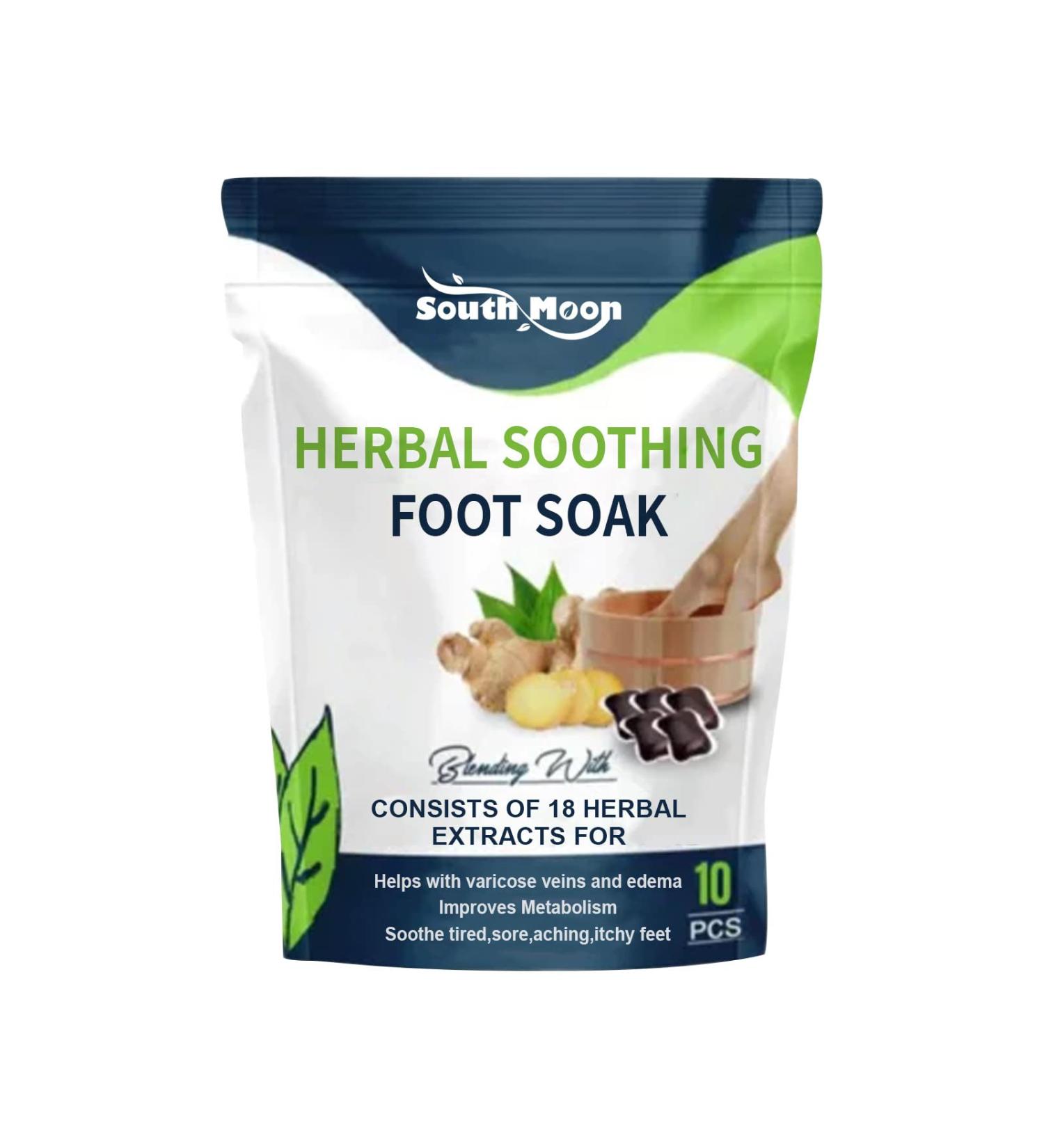 Herbal Soothing Foot Soak Herbal Detox Foot Soak Beads Herbal Detox Cleansing Foot Soak Beads Foot Care (10pcs/1Bag) - Buy Online on GoSupps.com