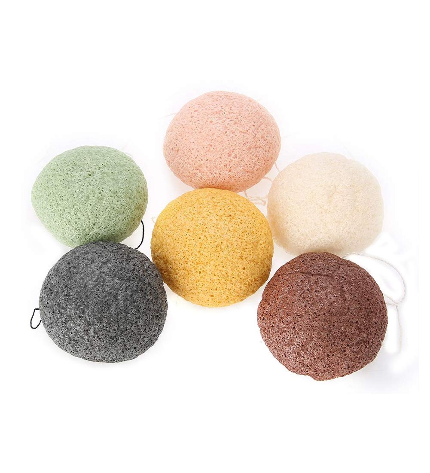 Qukaim Personal Care Product Water Drop Konjac Face and Body Sponges 6 Color 100% Natural Facial Care (Dry)02# - Buy Online on GoSupps.com