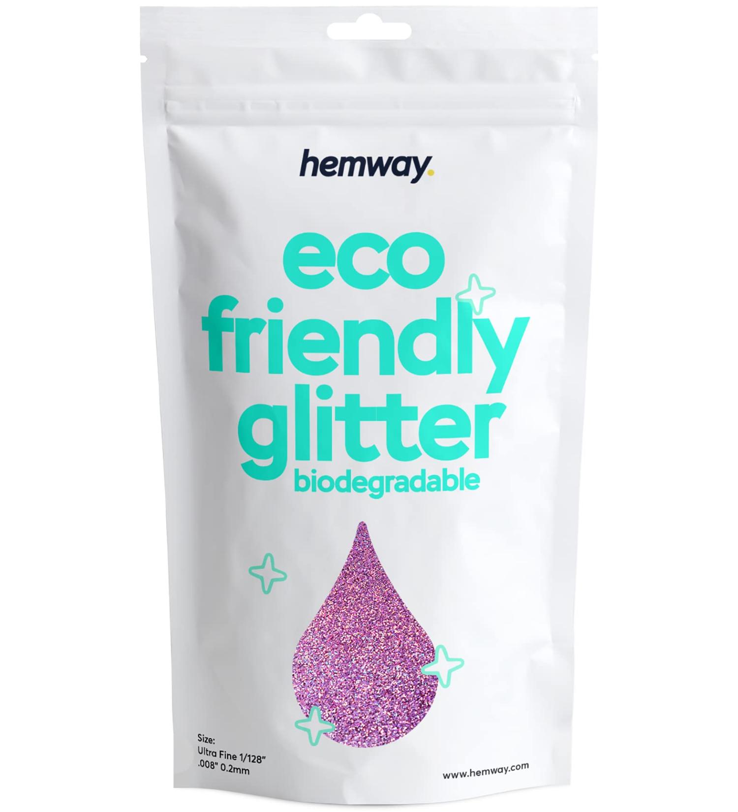 Buy Hemway Eco-Friendly Biodegradable Glitter 100g - Pink Holo for Face Eyes Body Hair & Nails | Vegan & Cosmetic Safe - Buy Online on GoSupps.com