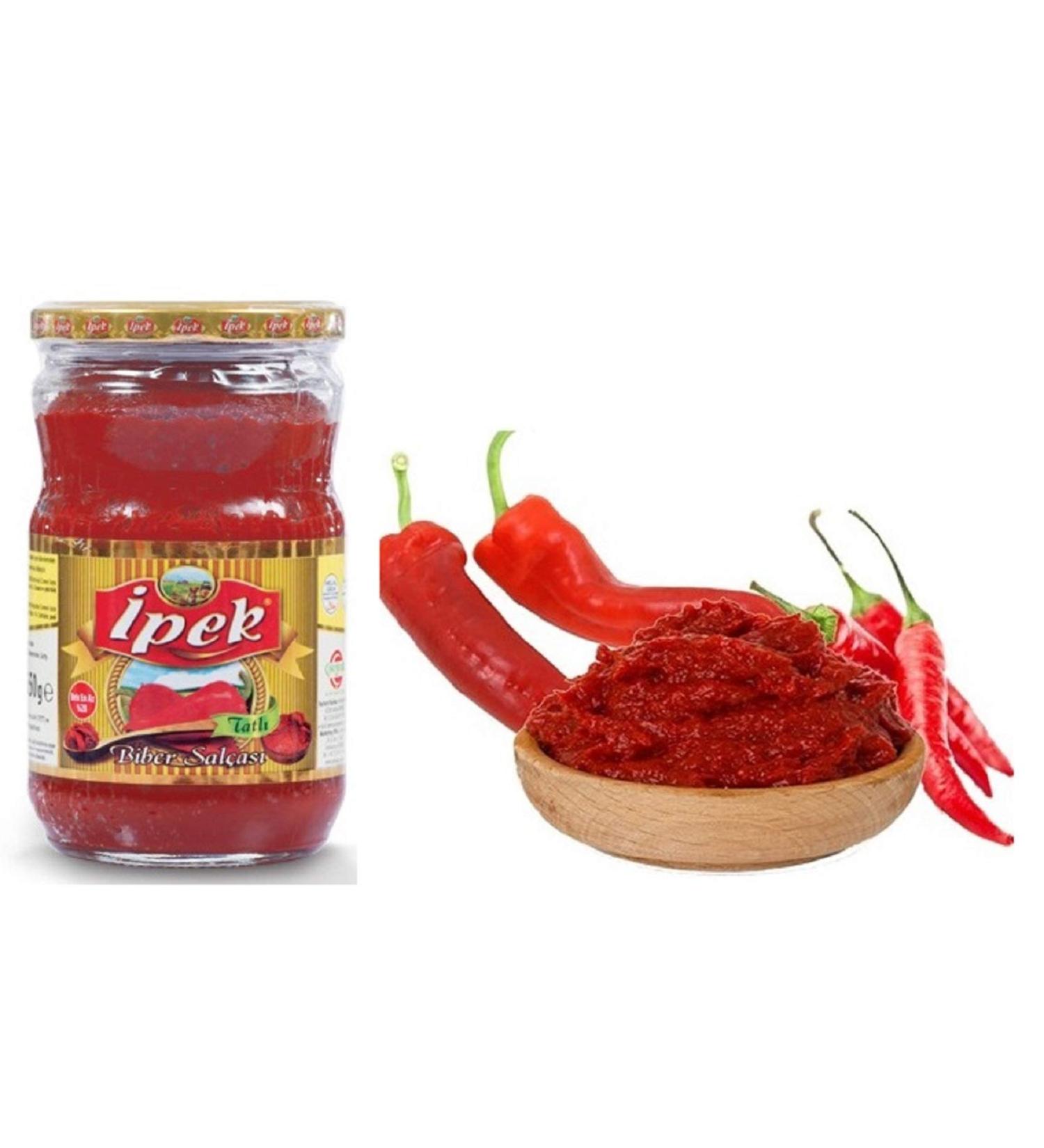 Ipek Sweet Red Pepper Paste Sauce Turkish 22.92 oz (650g) - Buy Online on GoSupps.com