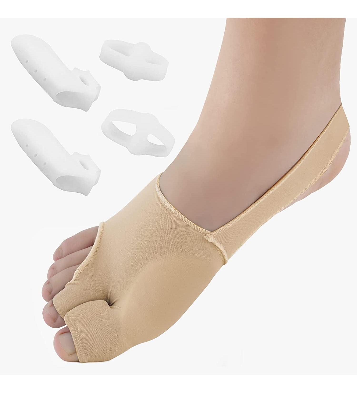 KTSAY Upgraded Bunion Corrector 2 Pcs - Non-Surgical Toe Corrector for Hallux Valgus Pain Relief - Comfortable & Breathable Bunion Socks for Day/Night Support - Non-Slip Big Toe Straightener - Buy Online on GoSupps.com