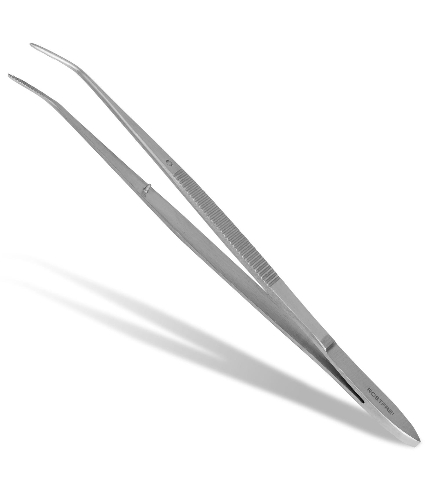Shehadeh Curved Rustproof Tweezers Stainless Steel London College